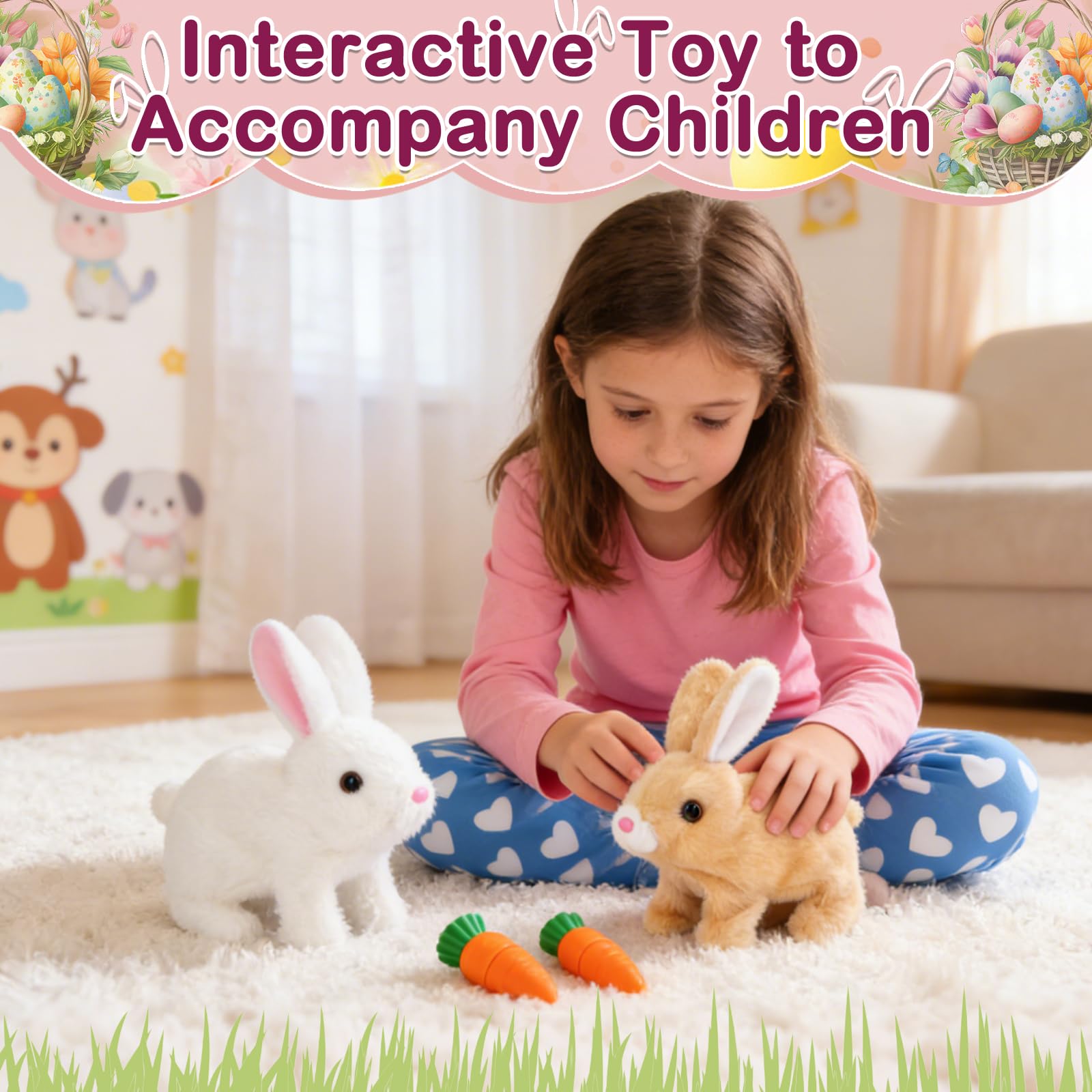 batteries not included for hopping bunny toy