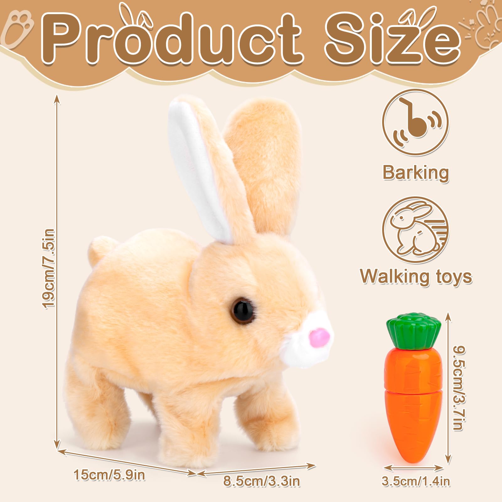 bunny plush safe pet alternative for kids with fur allergy