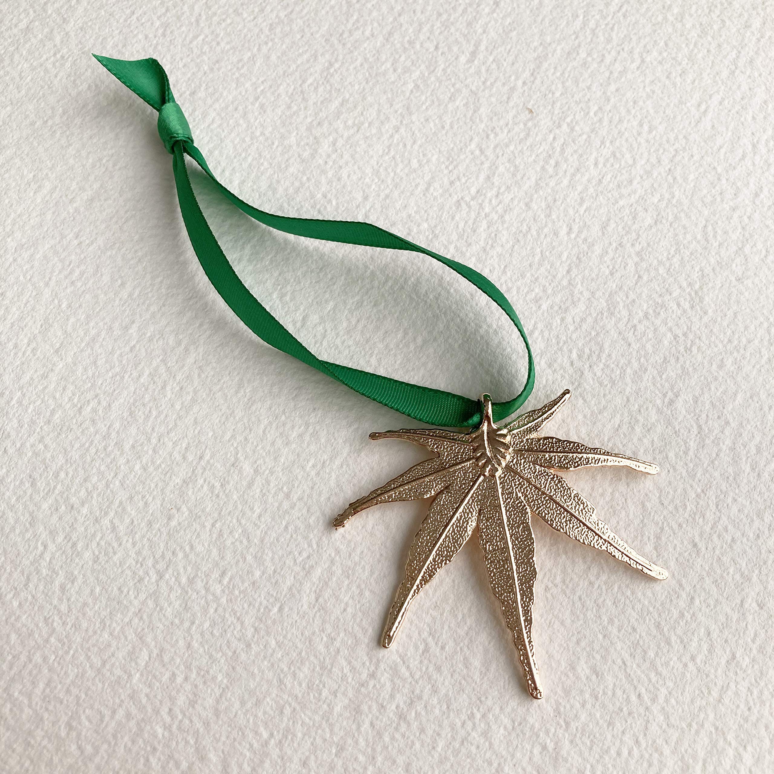 Handmade in San Francisco marijuana leaf ornament with quality materials