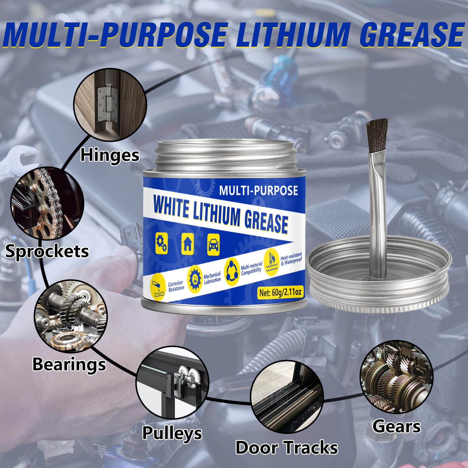 Bike grease suitable for hinges bearings and gears