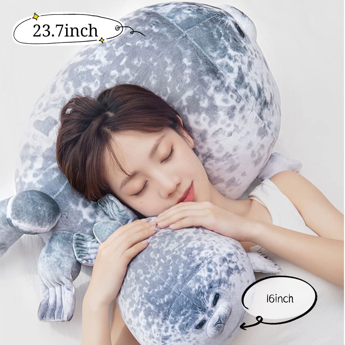 YESGIRL customer service information for seal plush pillow