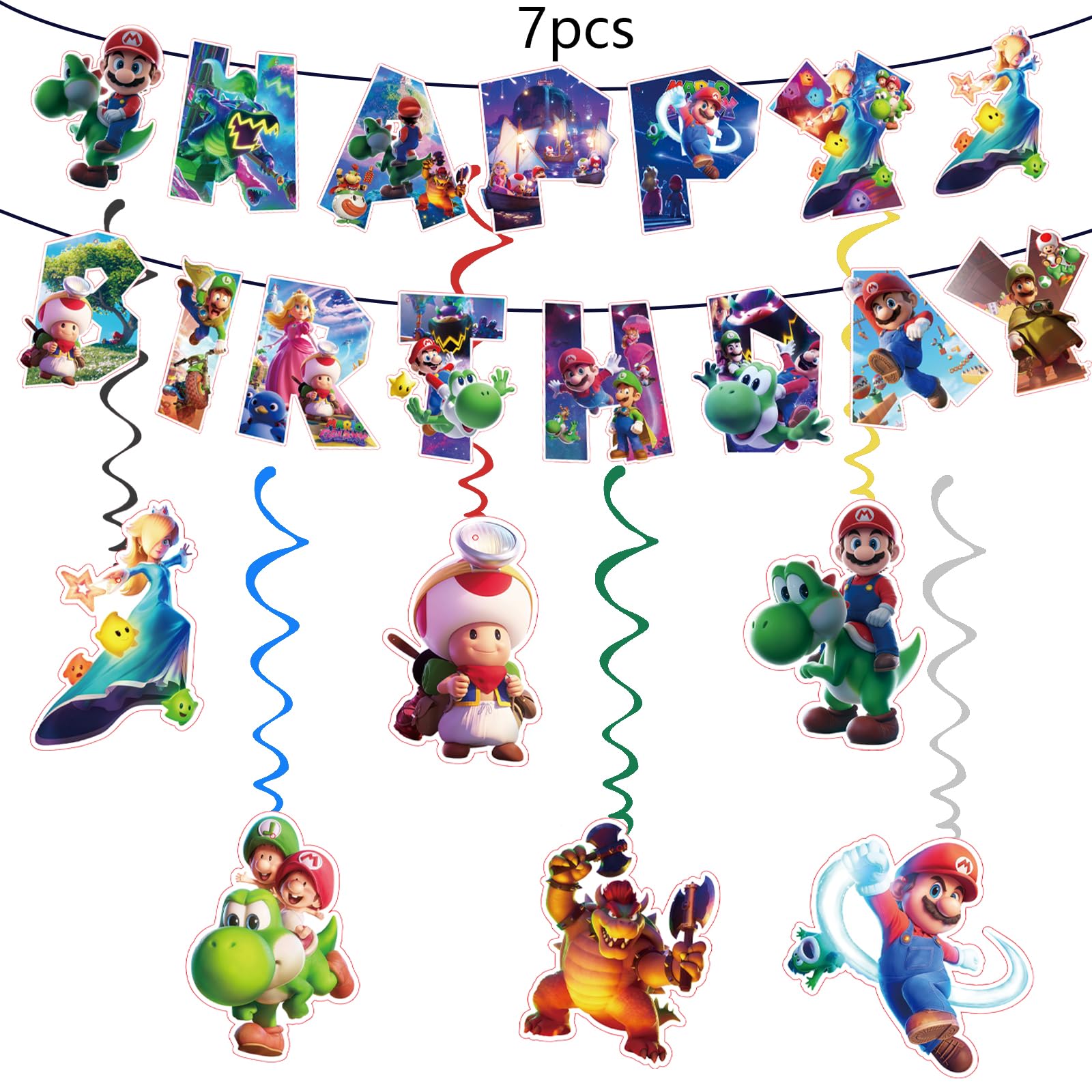 20 cups in Mario themed party tableware set