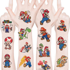 mario temporary tattoos 100 sheets birthday party designs