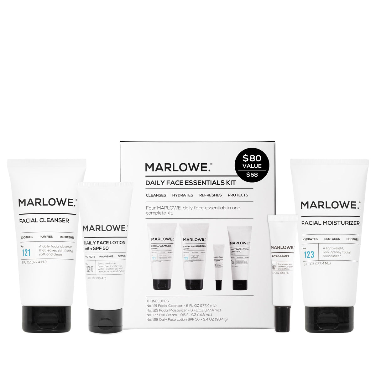 Marlowe Men's Skin Care Gift Set packaging