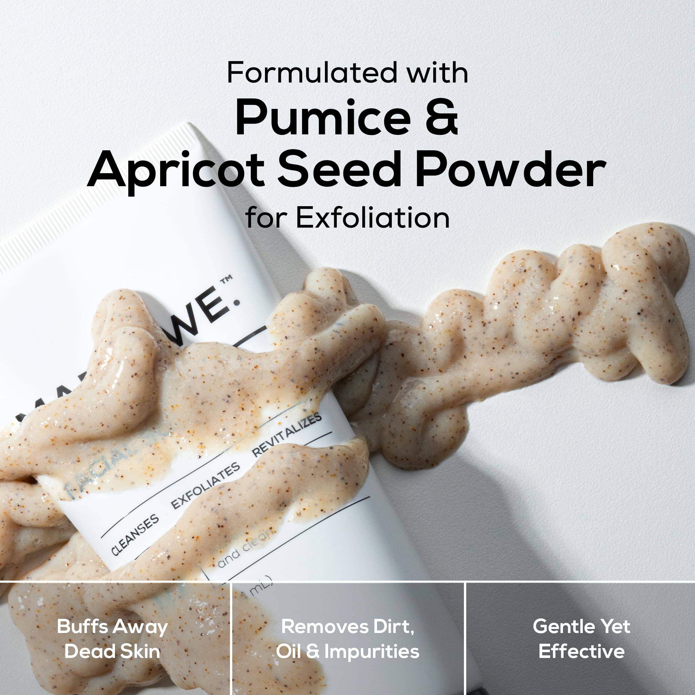 Vegan cruelty-free scrub without parabens or phthalates
