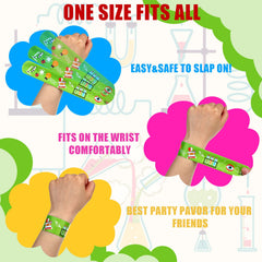 Marsui bulk science slap bracelets with steel inner layer