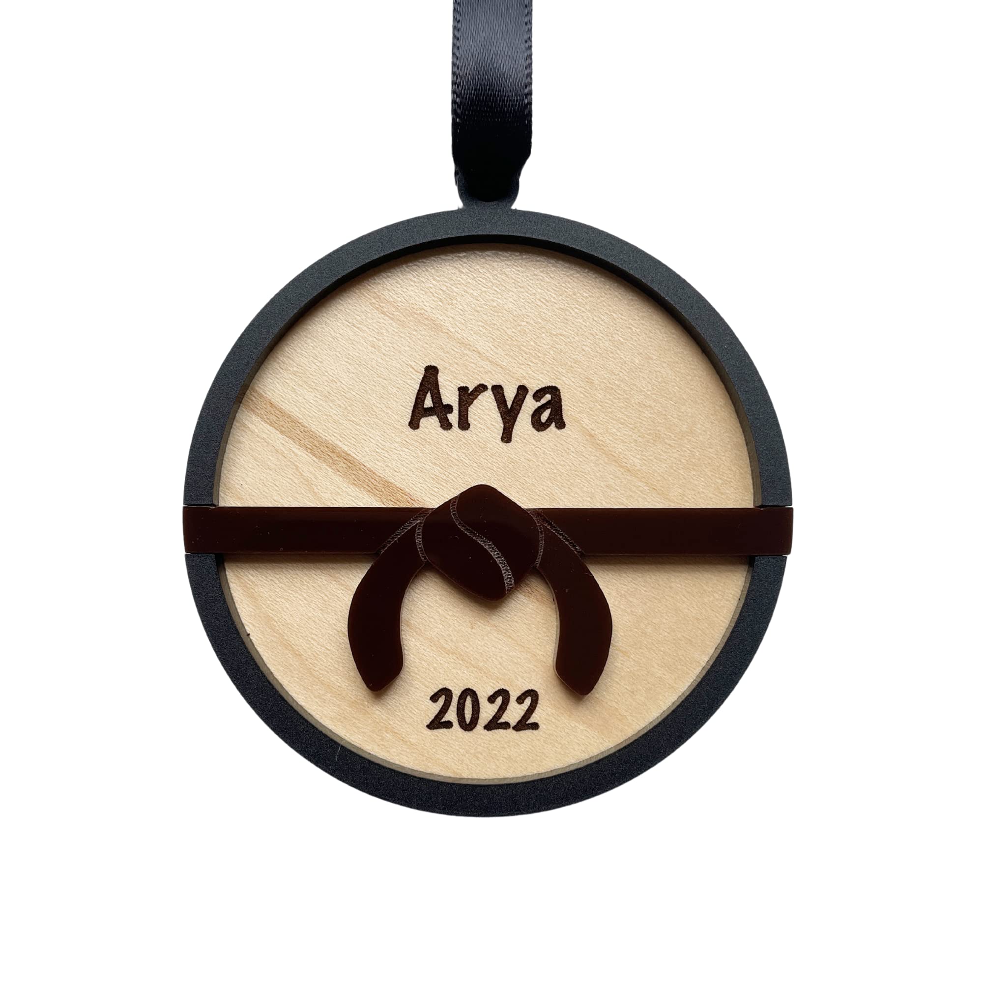 Martial arts belt ornament for holidays
