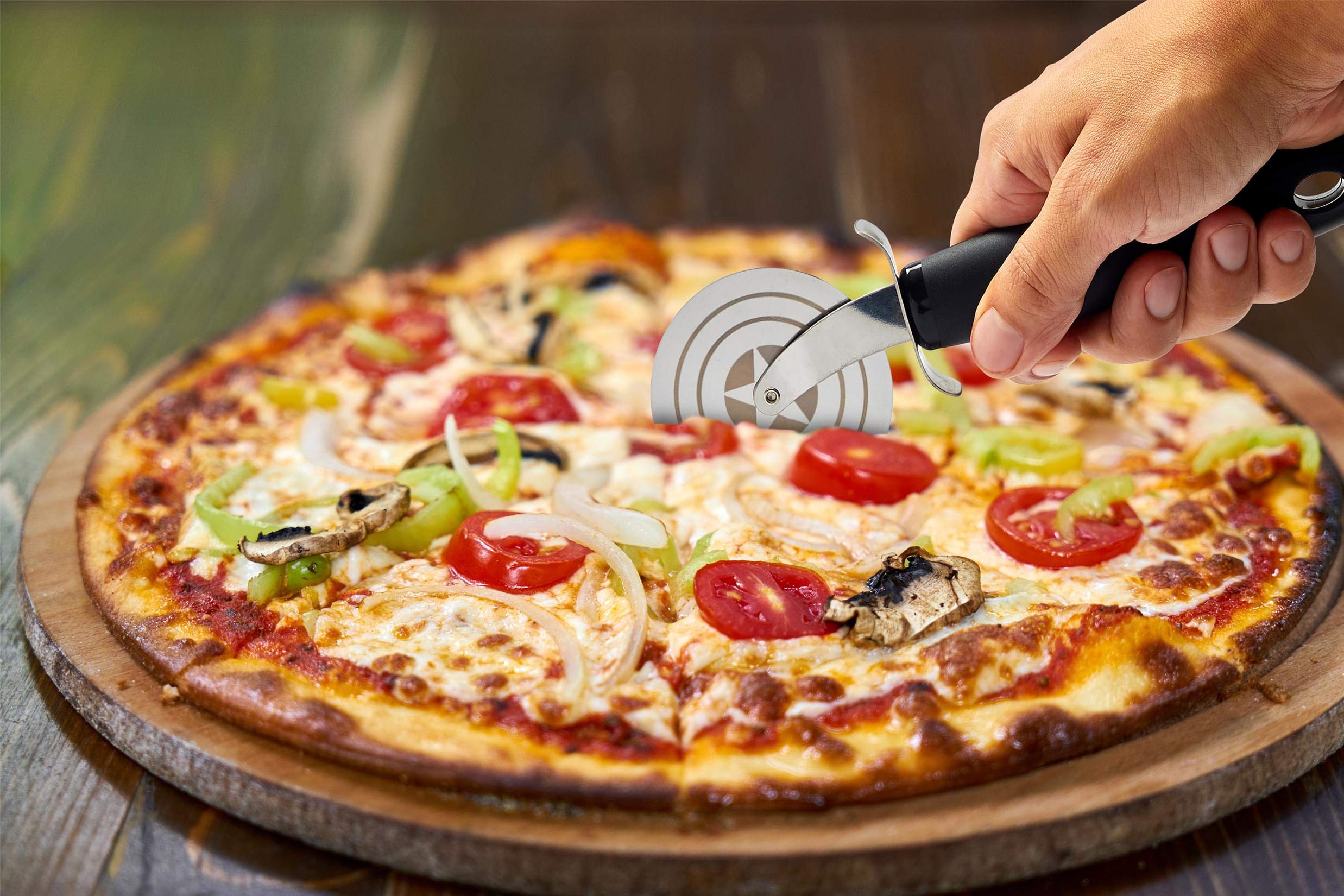 Officially licensed Marvel Captain America Shield Pizza Cutter