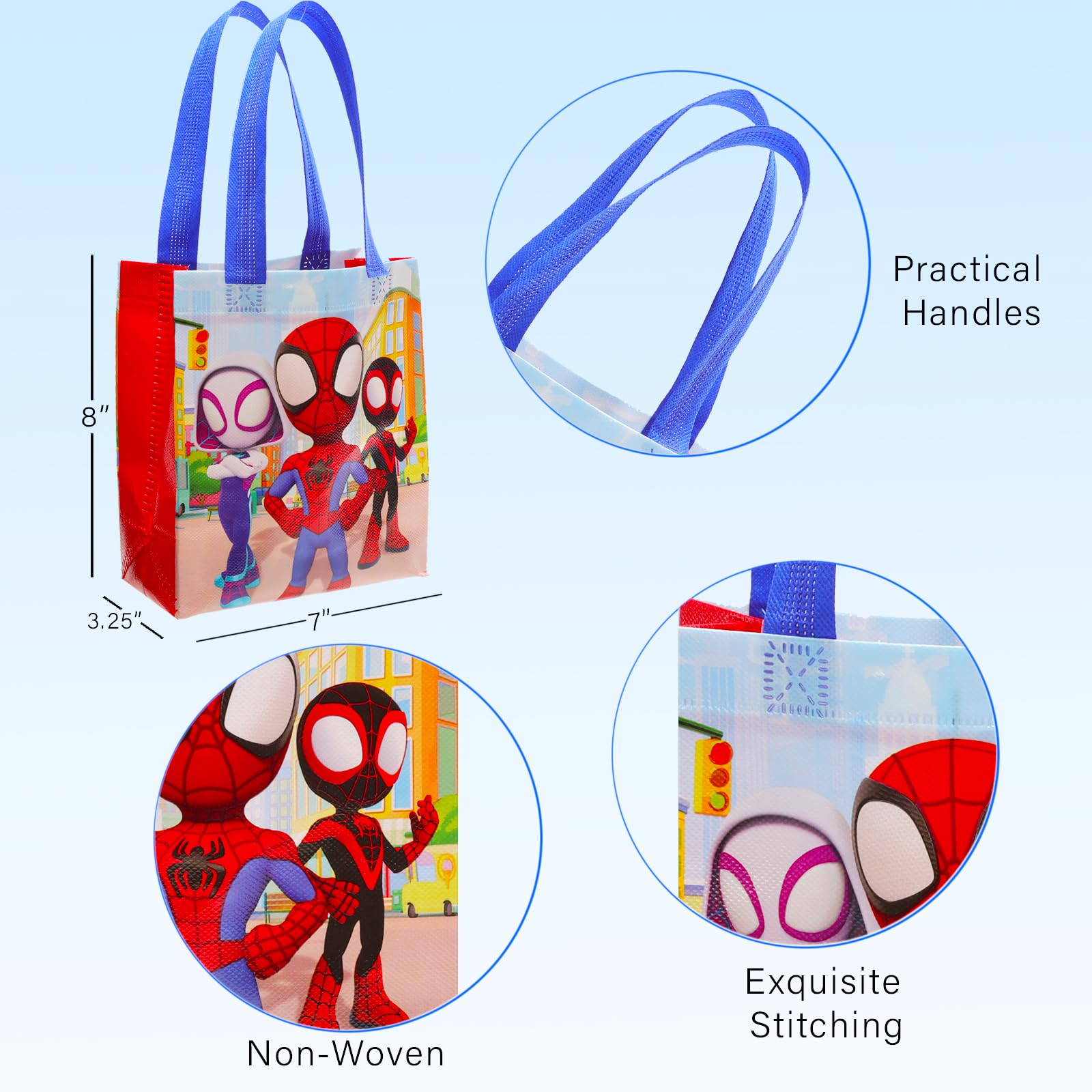 Officially licensed Marvel Spidey and His Amazing Friends bags