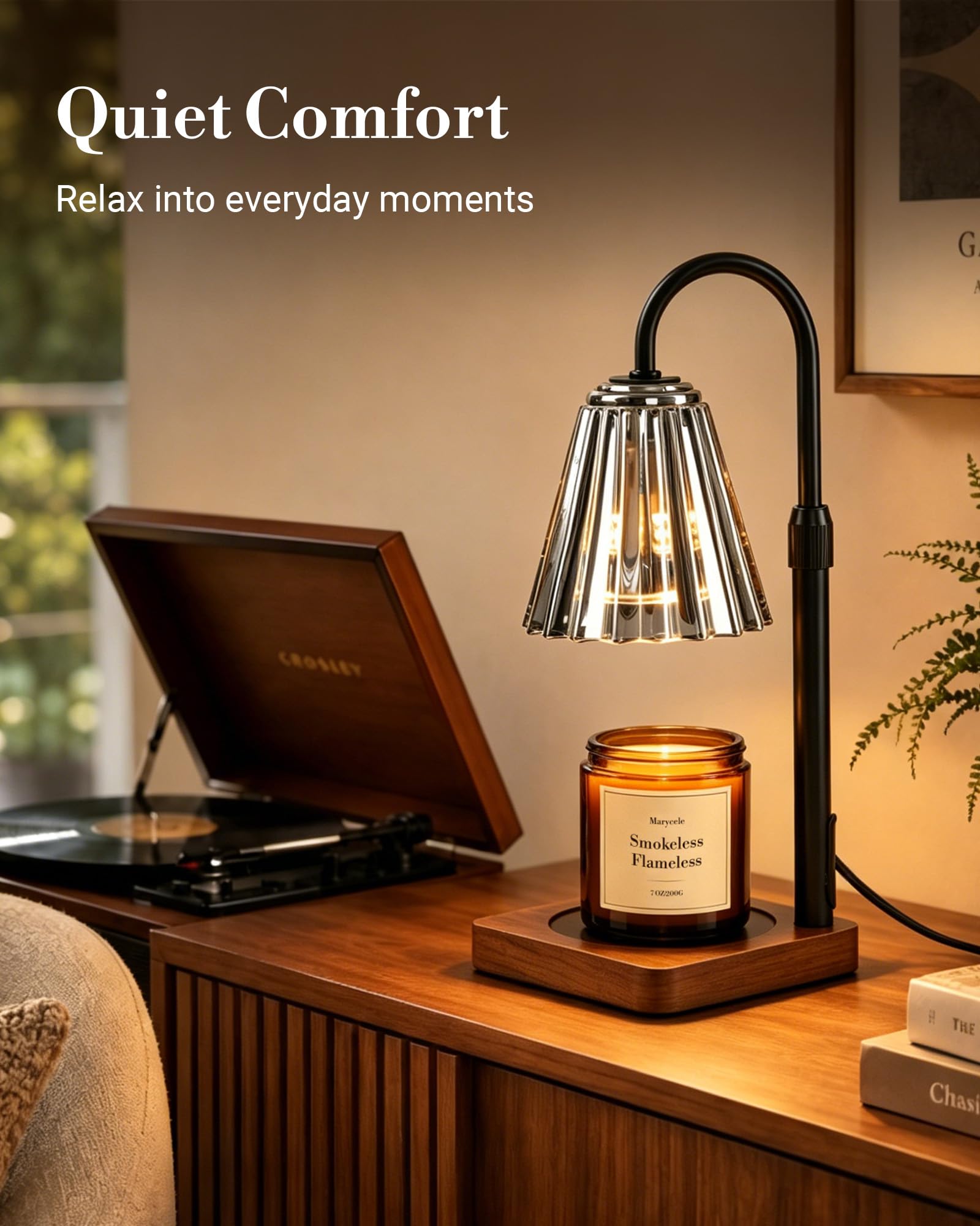 Marycele candle warmer lamp adjustable height 3 to 7 inches