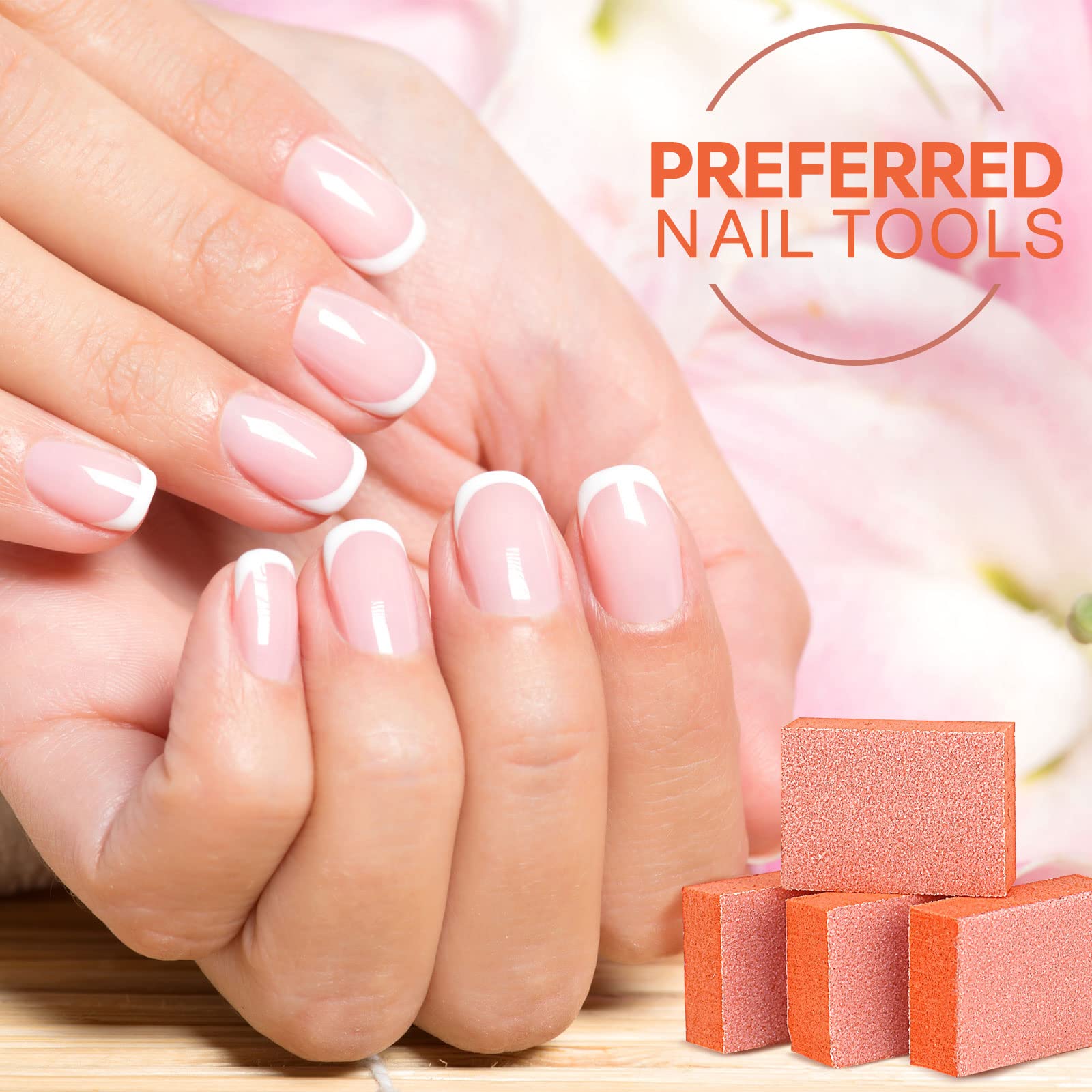 Buffer blocks in compact pack for nail prep and polish prep