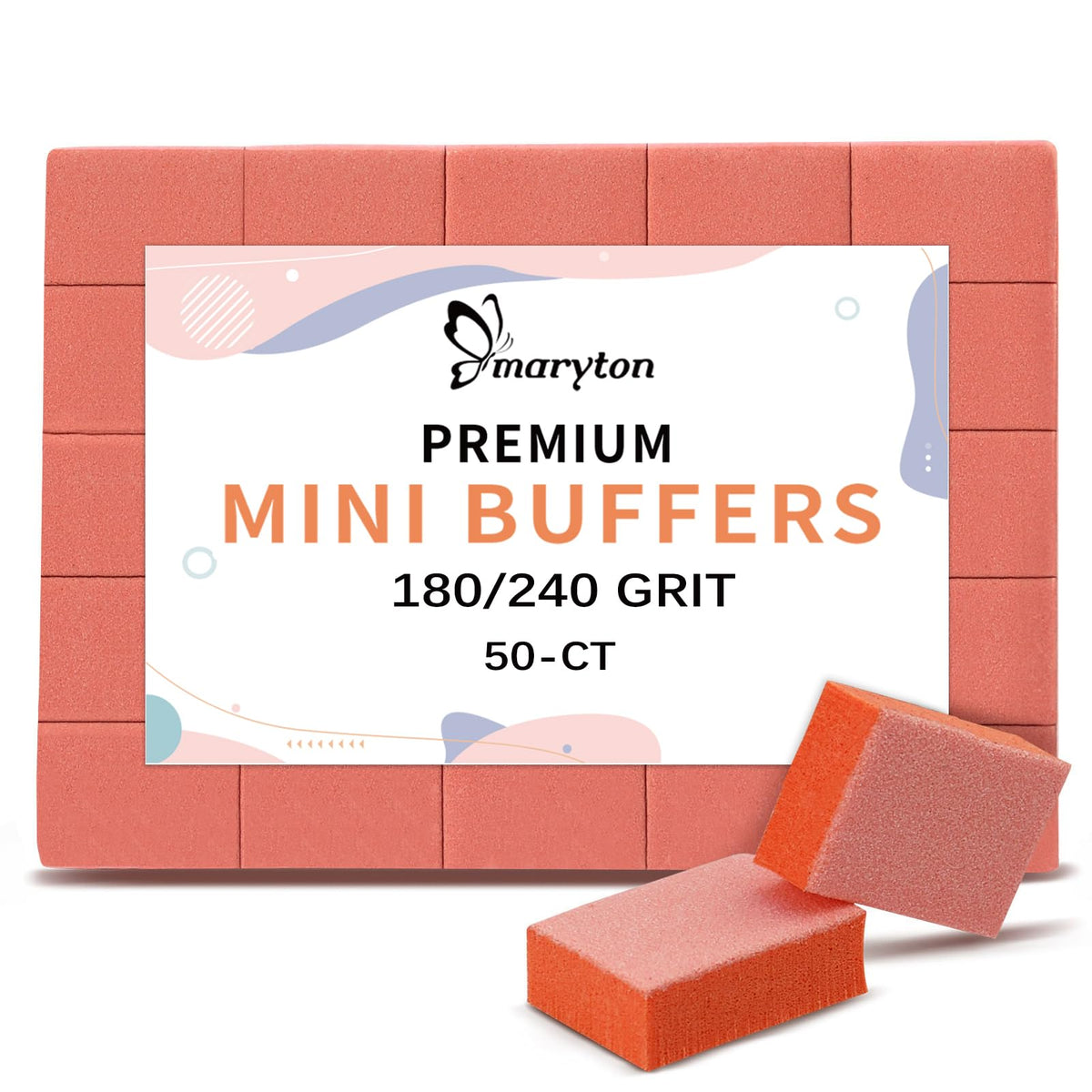Maryton mini nail buffer blocks 1.5 x 1 inch in kit