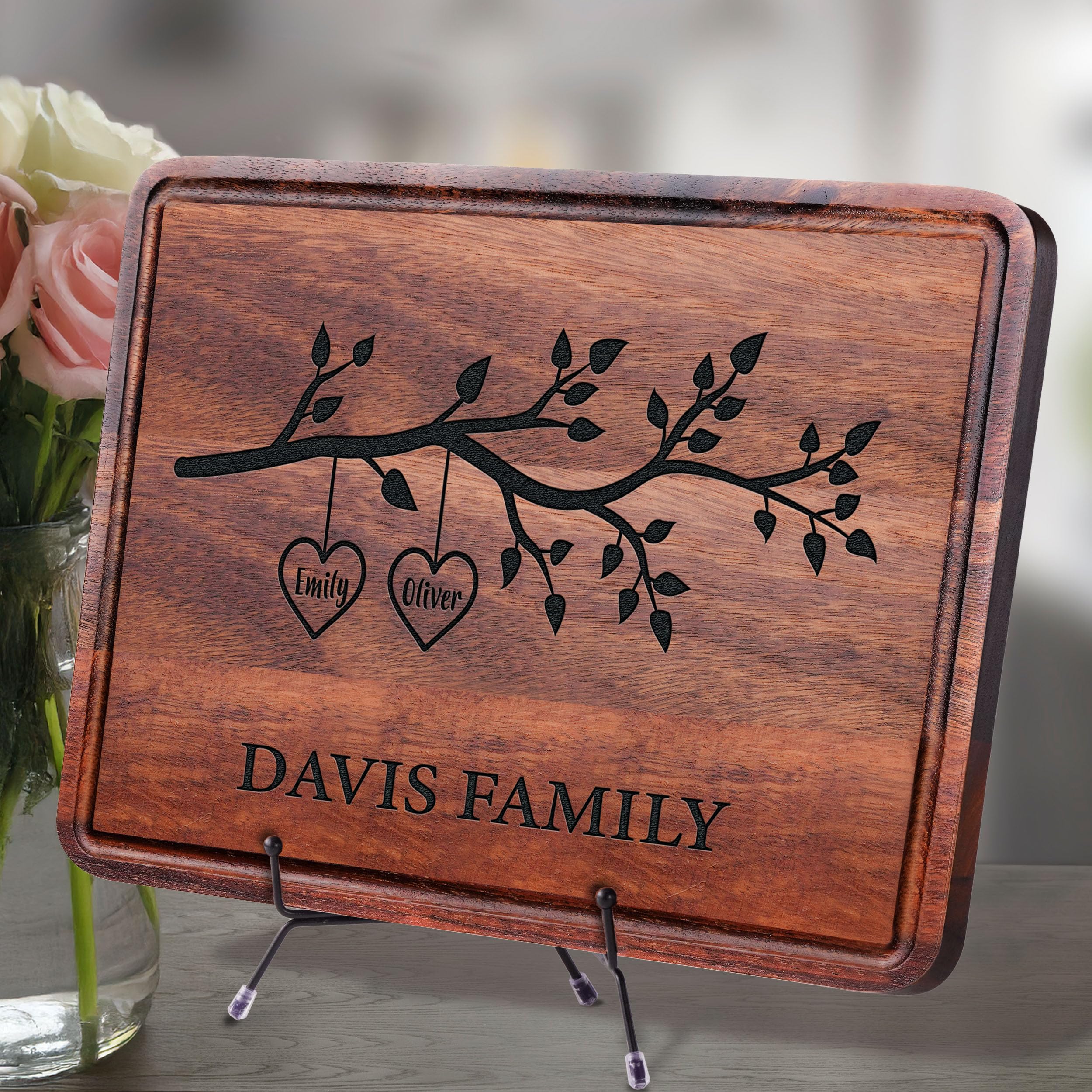 New home decor cutting board personalized by Masat Customized