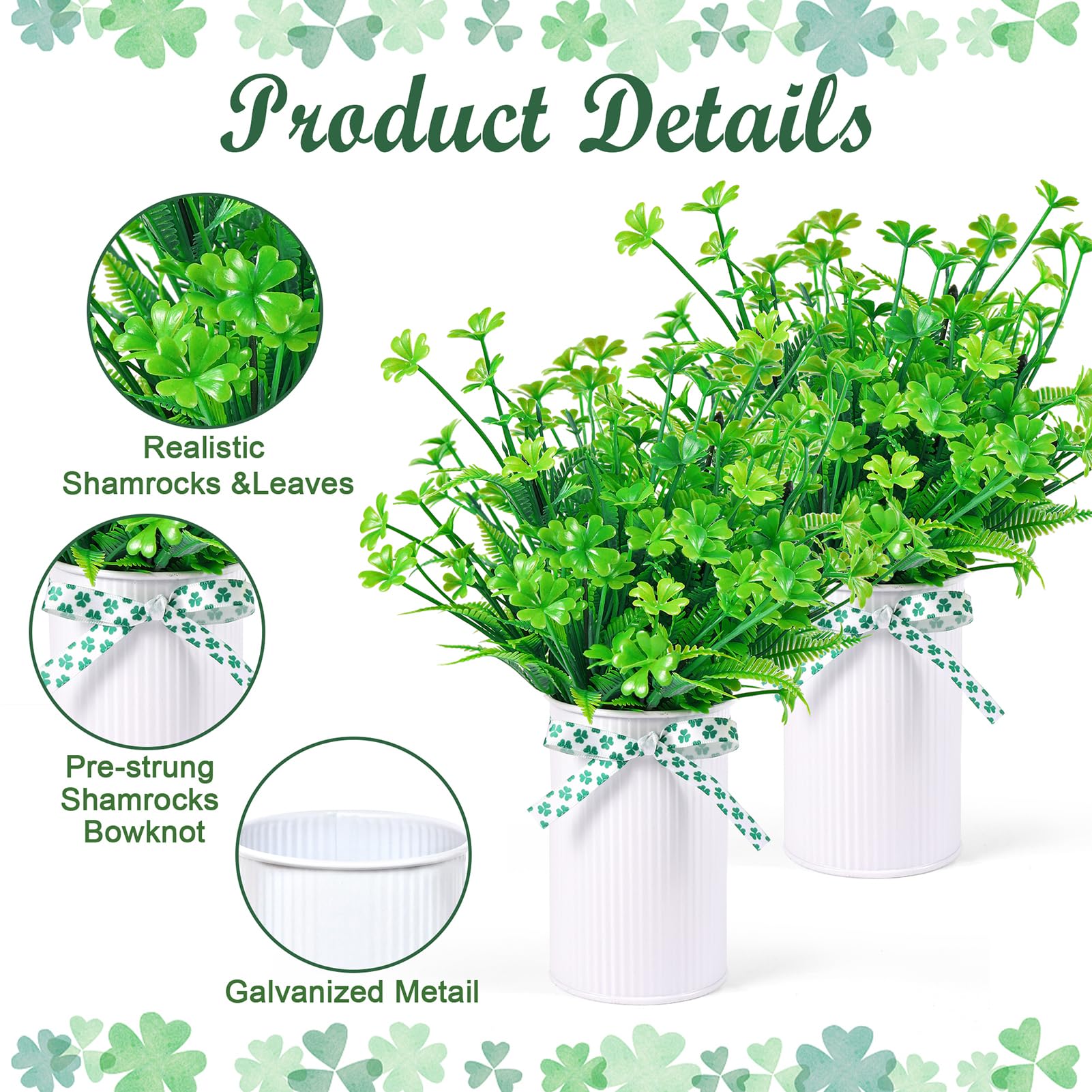 White mason jars with green bows for centerpiece