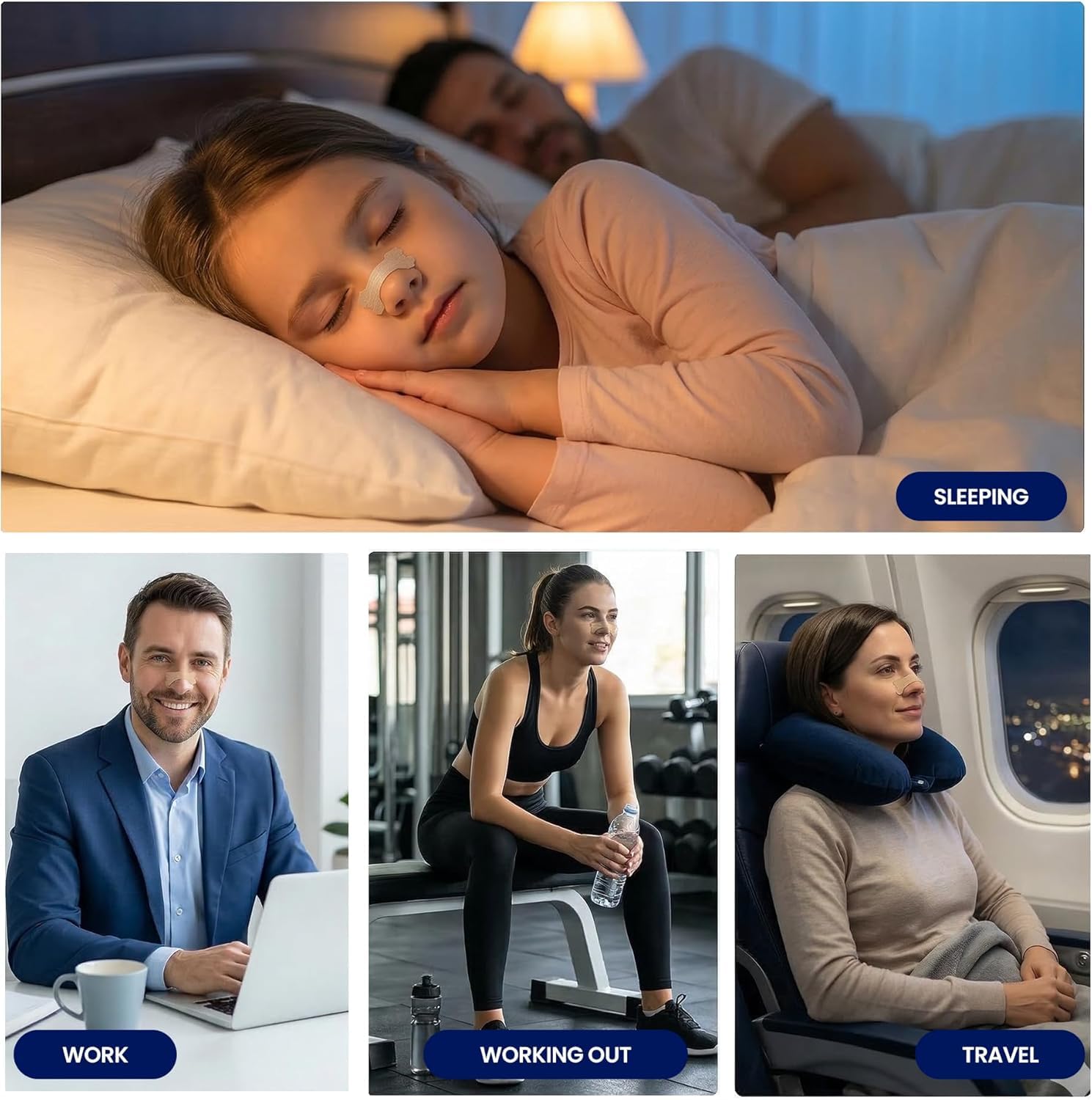MASSNER breathable nose strips for stuffy nose at night