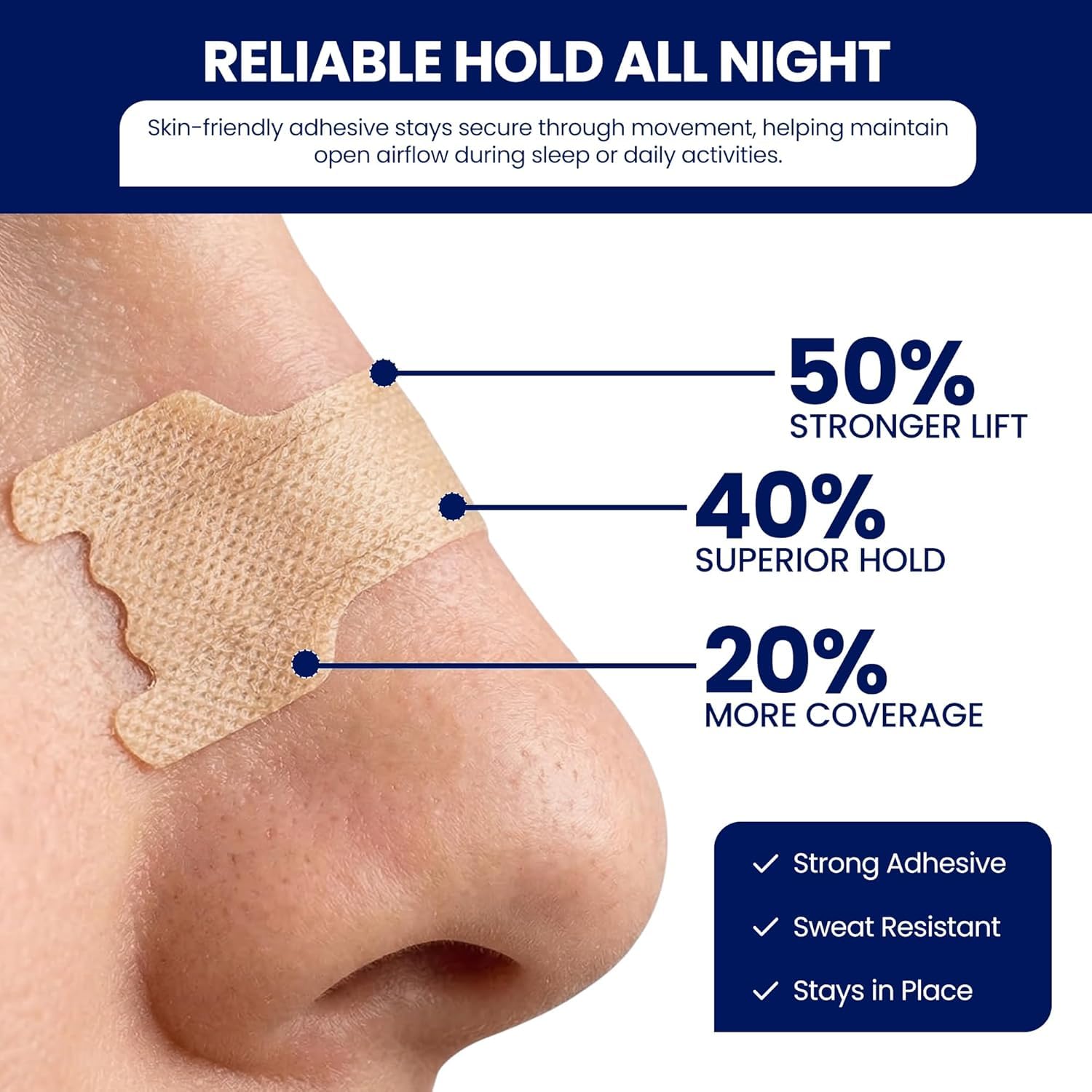 100 pack MASSNER nose strips close up