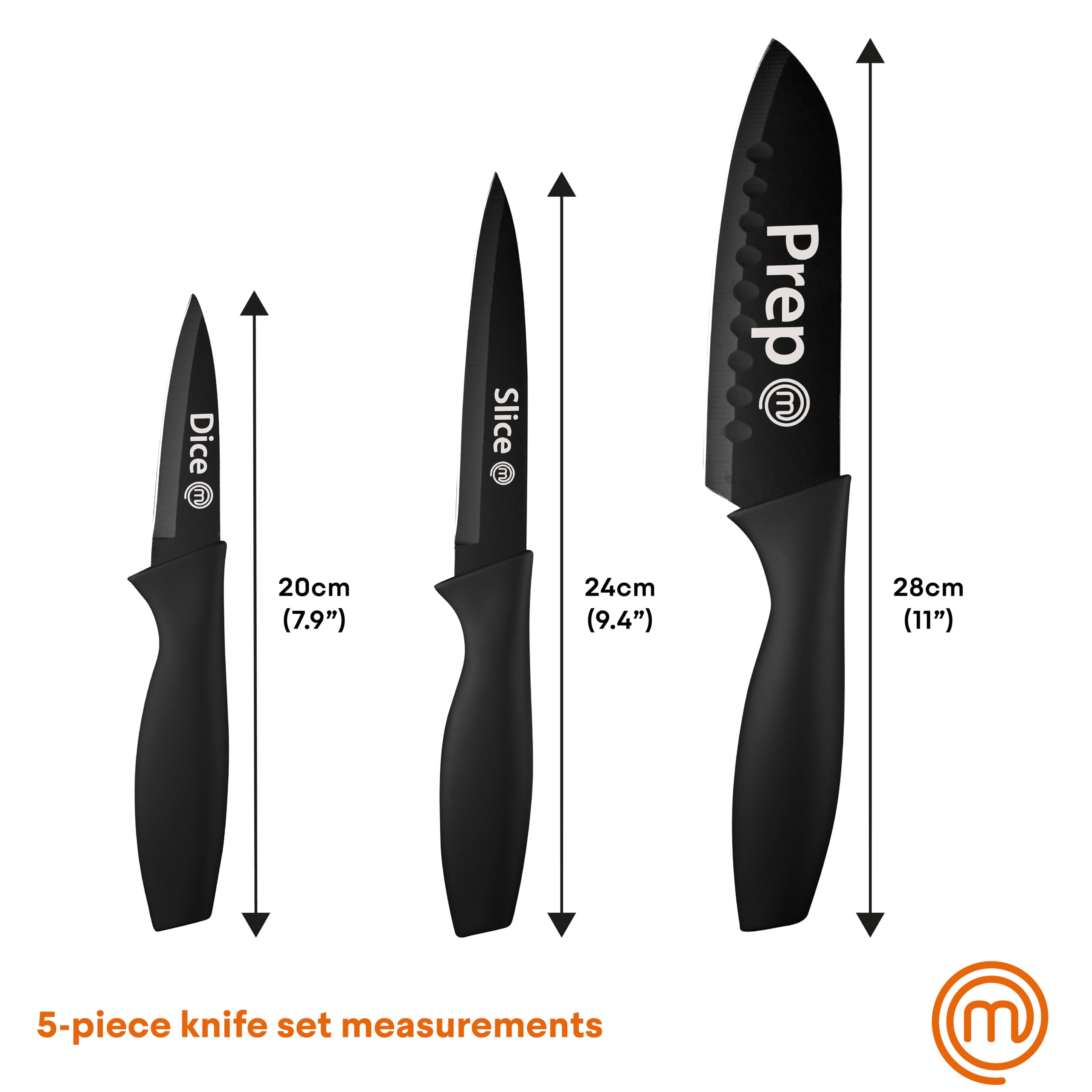 MasterChef 3 piece kitchen knives set overview