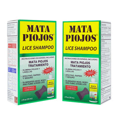 Mata Piojos Lice and Nit Treatment Shampoo bottle 2 FL Oz