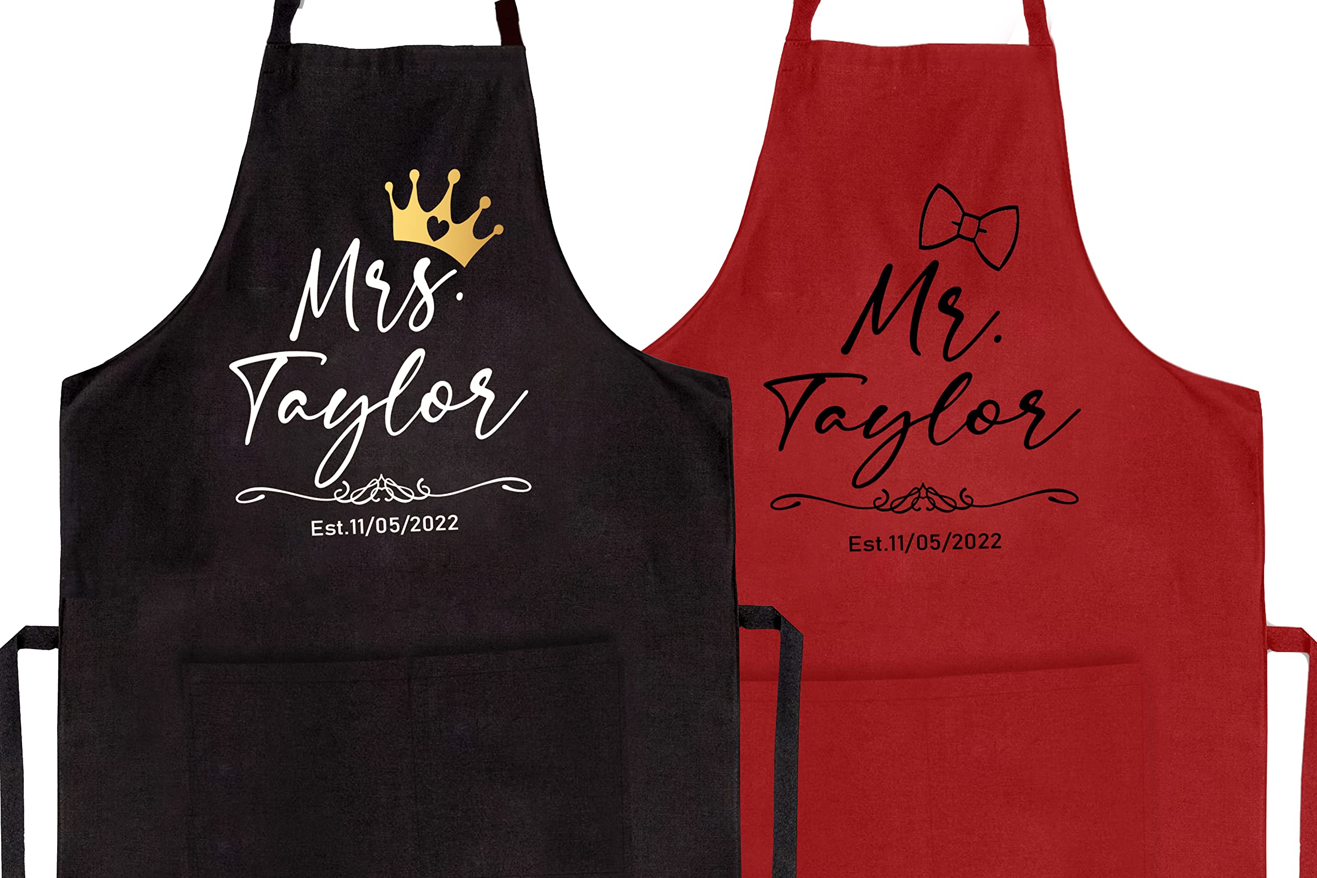 Unisex fit apron with adjustable neck strap