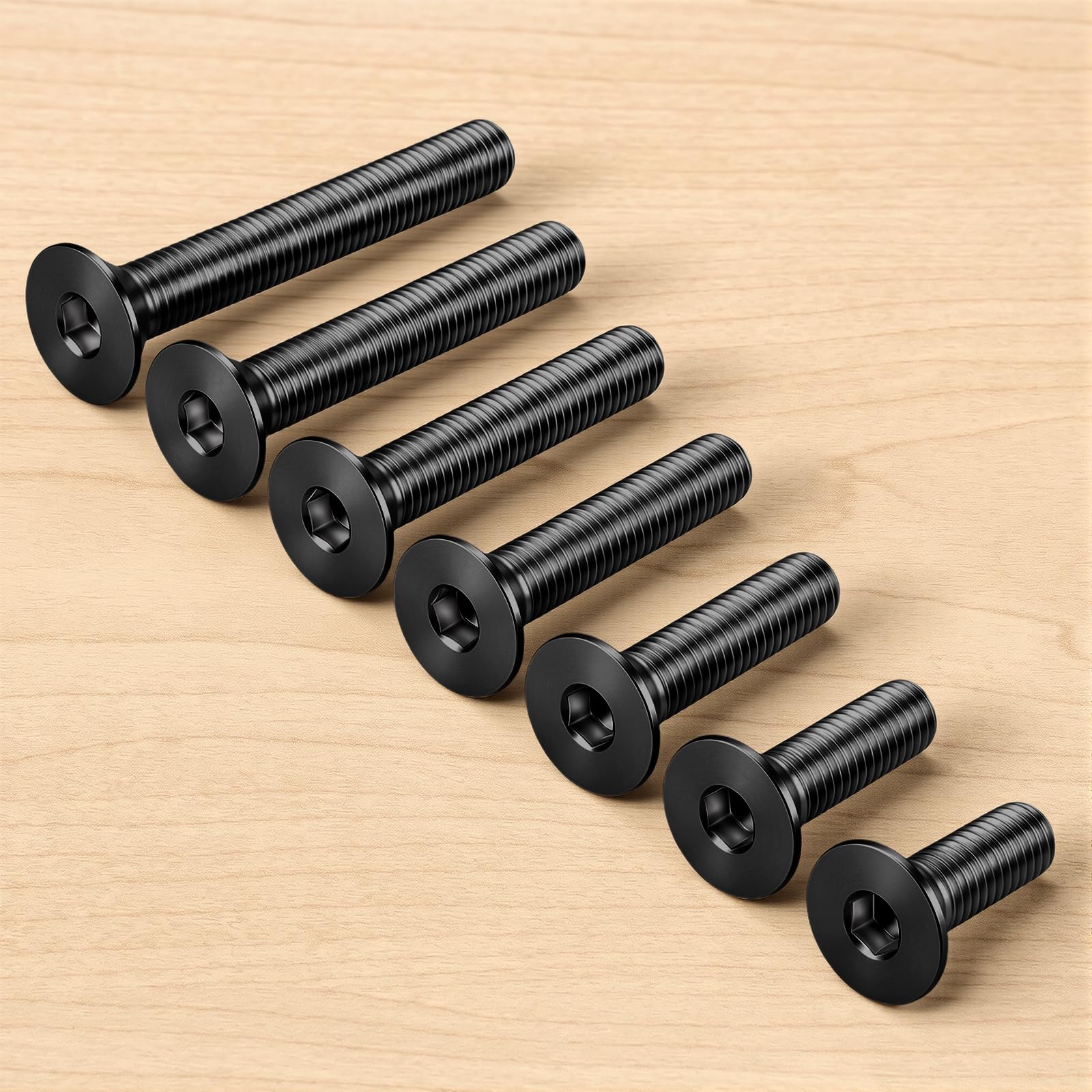 matching nut and washer m8 for flat head screws