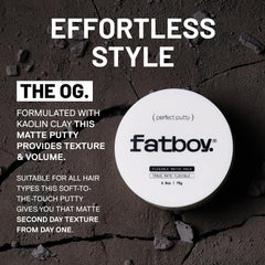 Matte finish styling with Fatboy Putty