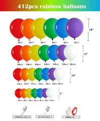 Matte latex balloons 12 inch assorted colors