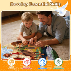 Matthew 21:1-11 Bible storytelling puzzle for Sunday School