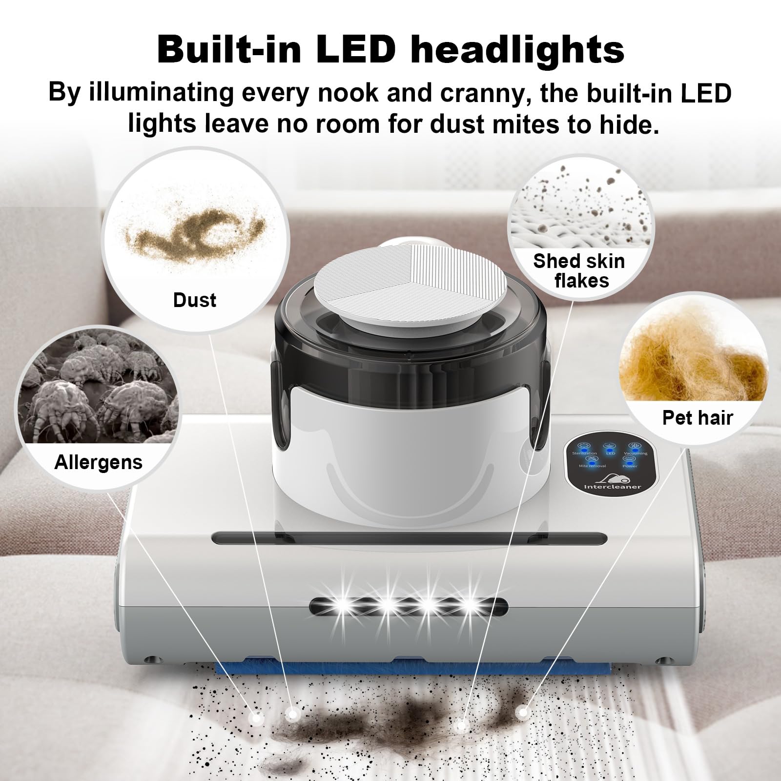 60°C heating tech in Mattress Vacuum Cleaner