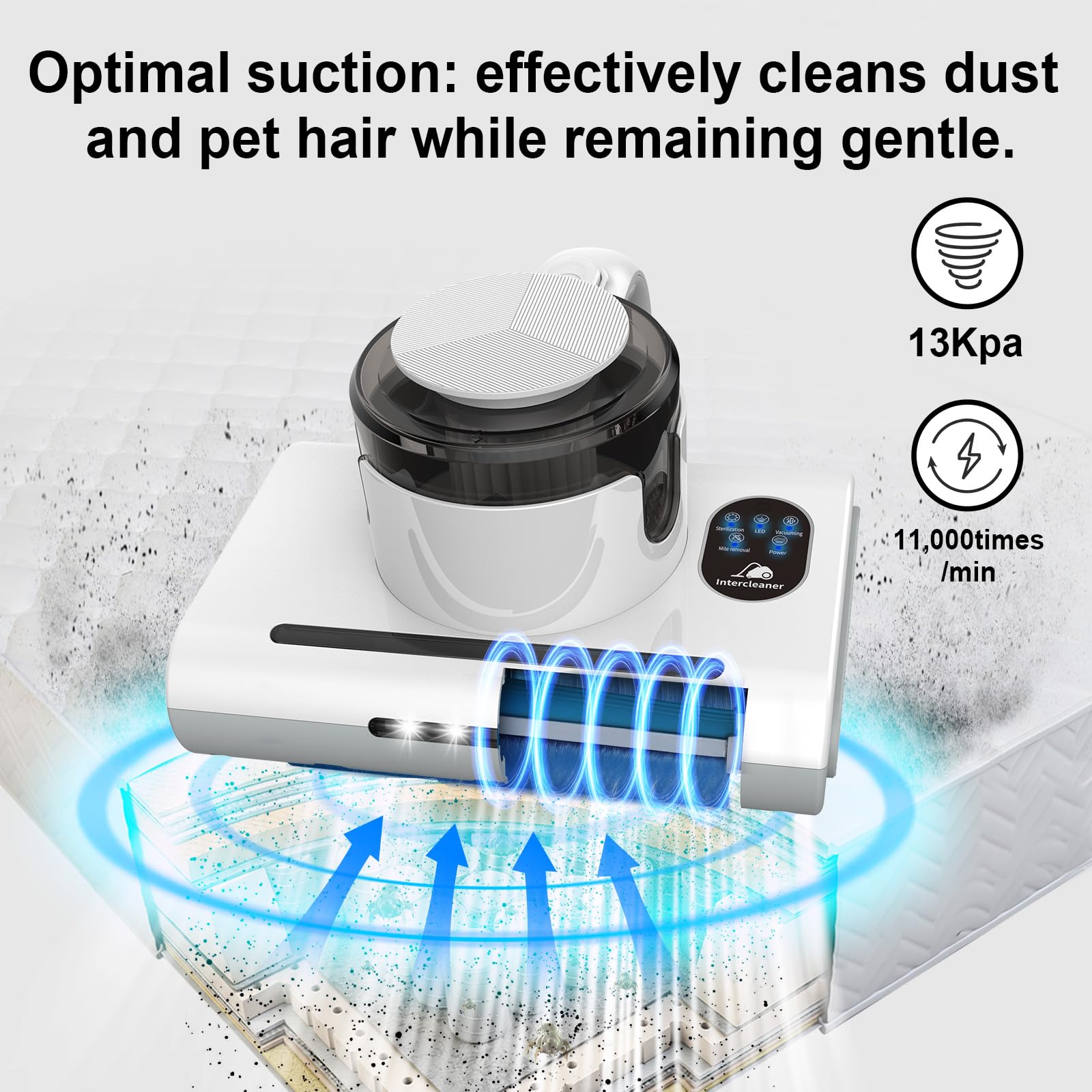 Weight 1.2kg Mattress Vacuum Cleaner handheld
