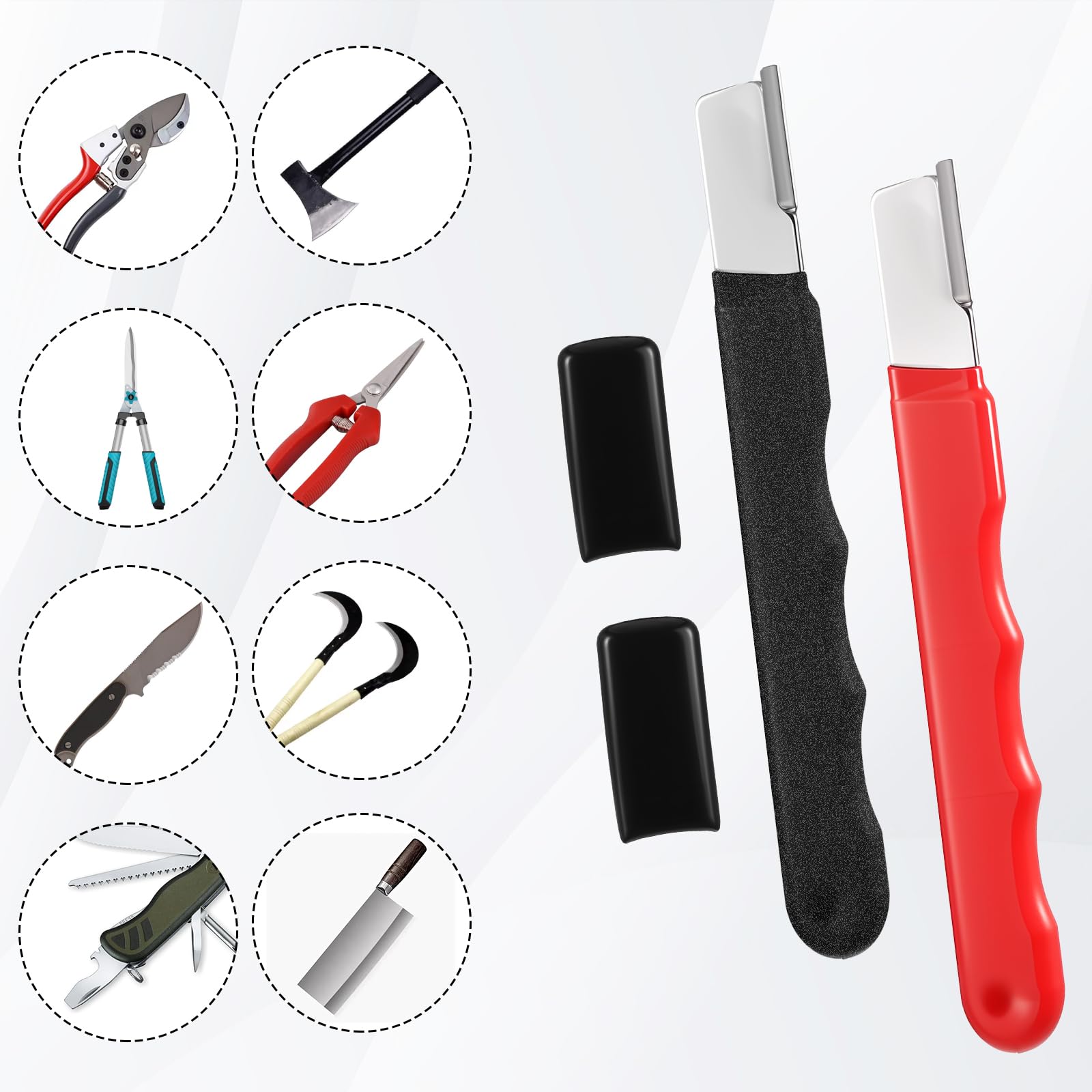Portable knife sharpener with alloy steel PVC wrap by Matwsec