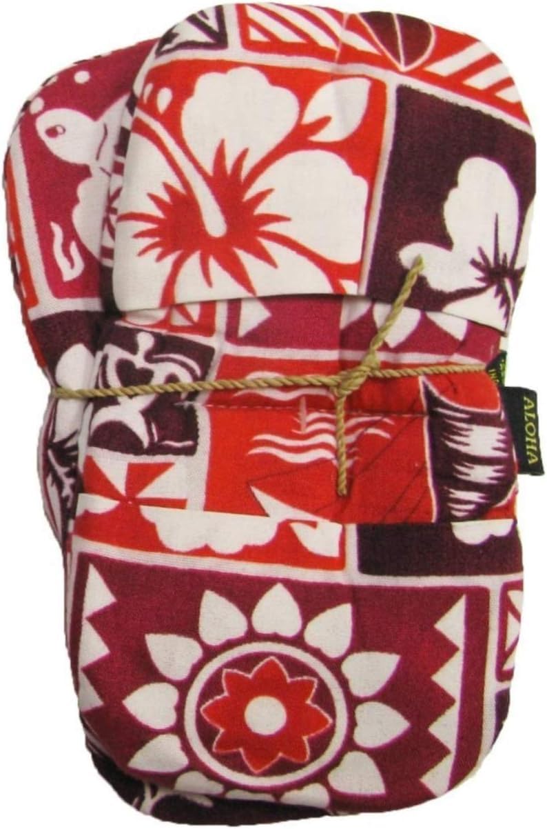 Maui Microwave Potholder Mitts set of 2 in Red