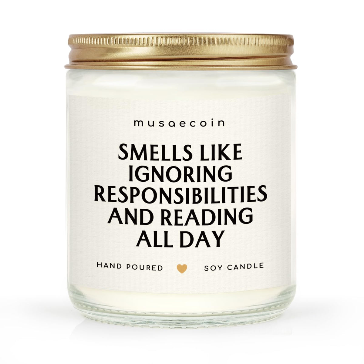 mauseacoin lavender candle 7oz jar for book lovers gifts