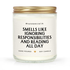 mauseacoin lavender candle 7oz jar for book lovers gifts