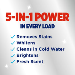 OxiClean Max Force Advanced Stain Remover Power Paks 24 Count label close-up