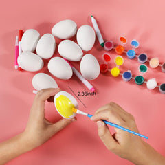 Ten color markers included for egg painting