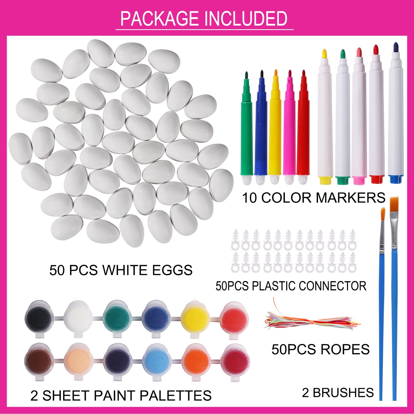 Easter eggs with hanging ropes in Max Fun kit