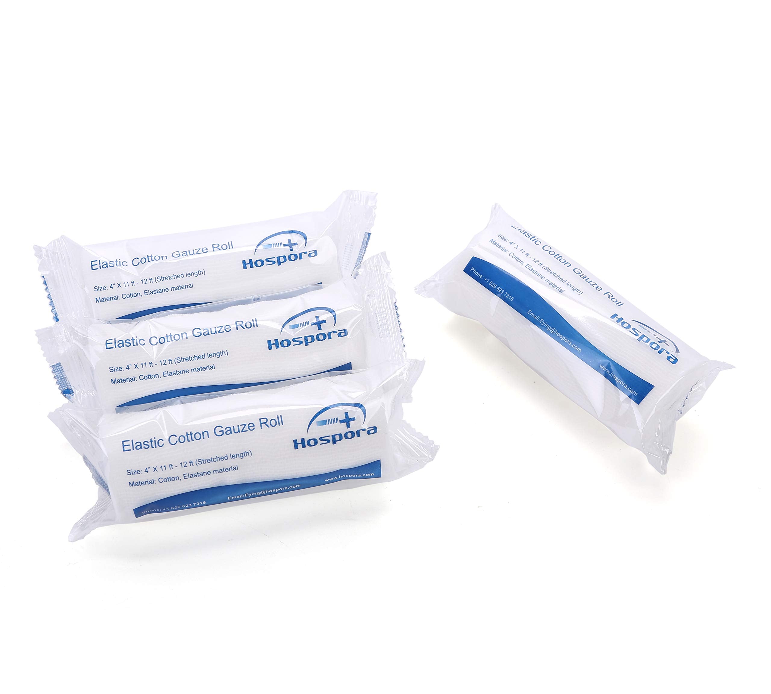 Hospora size 4 inch gauze roll medical grade