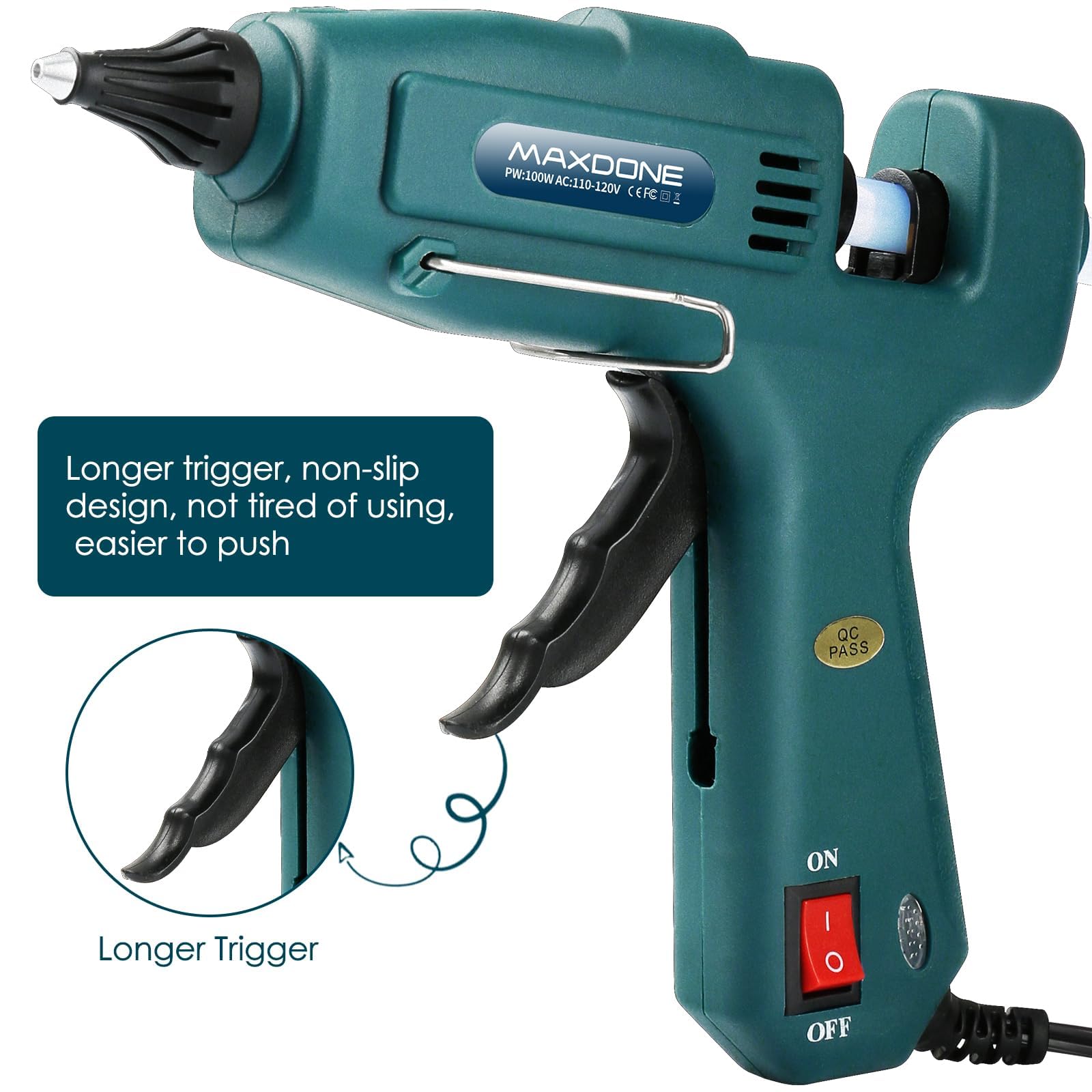 MAXDONE 100W hot glue gun for DIY