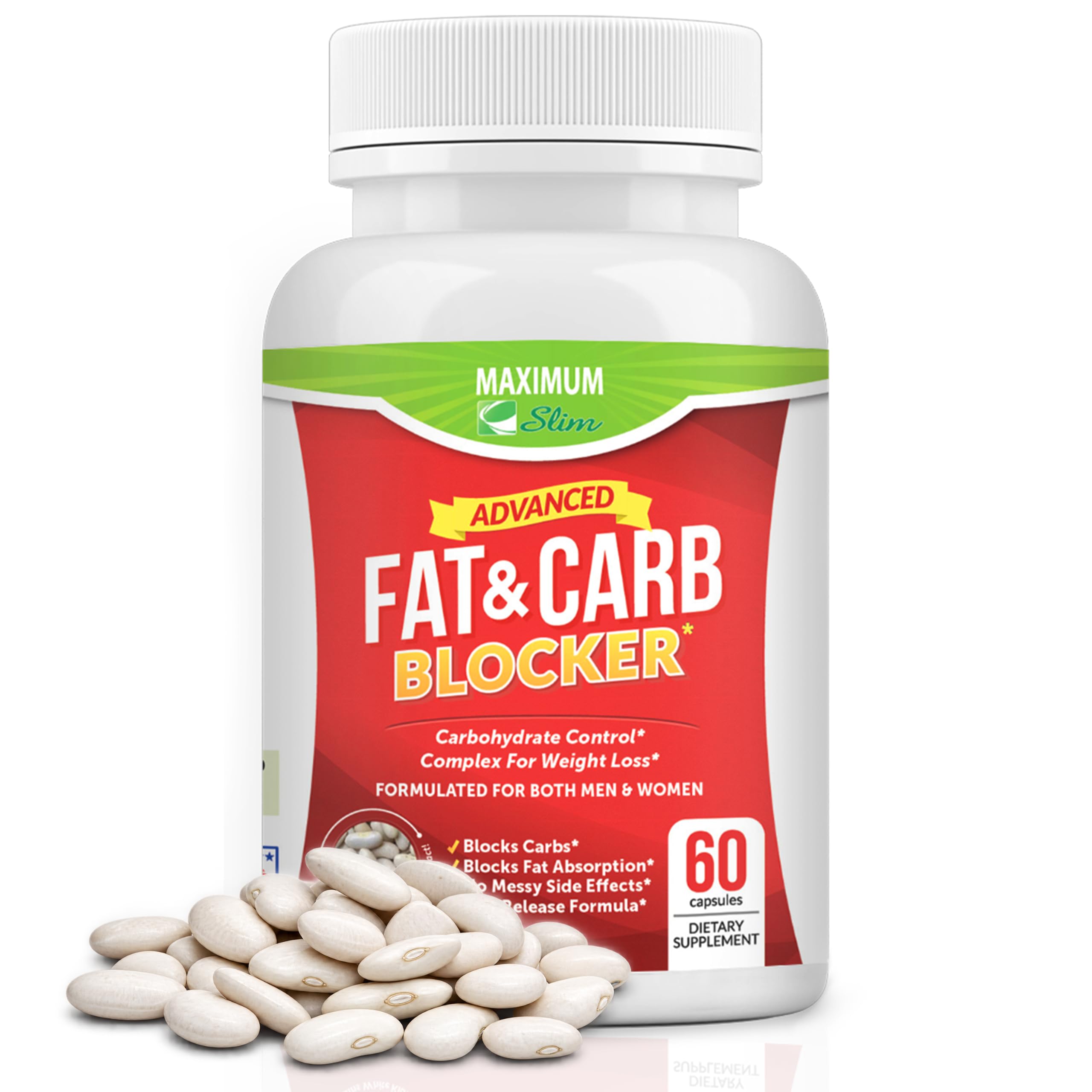 Maximum Slim Fat Carb Blocker bottle label