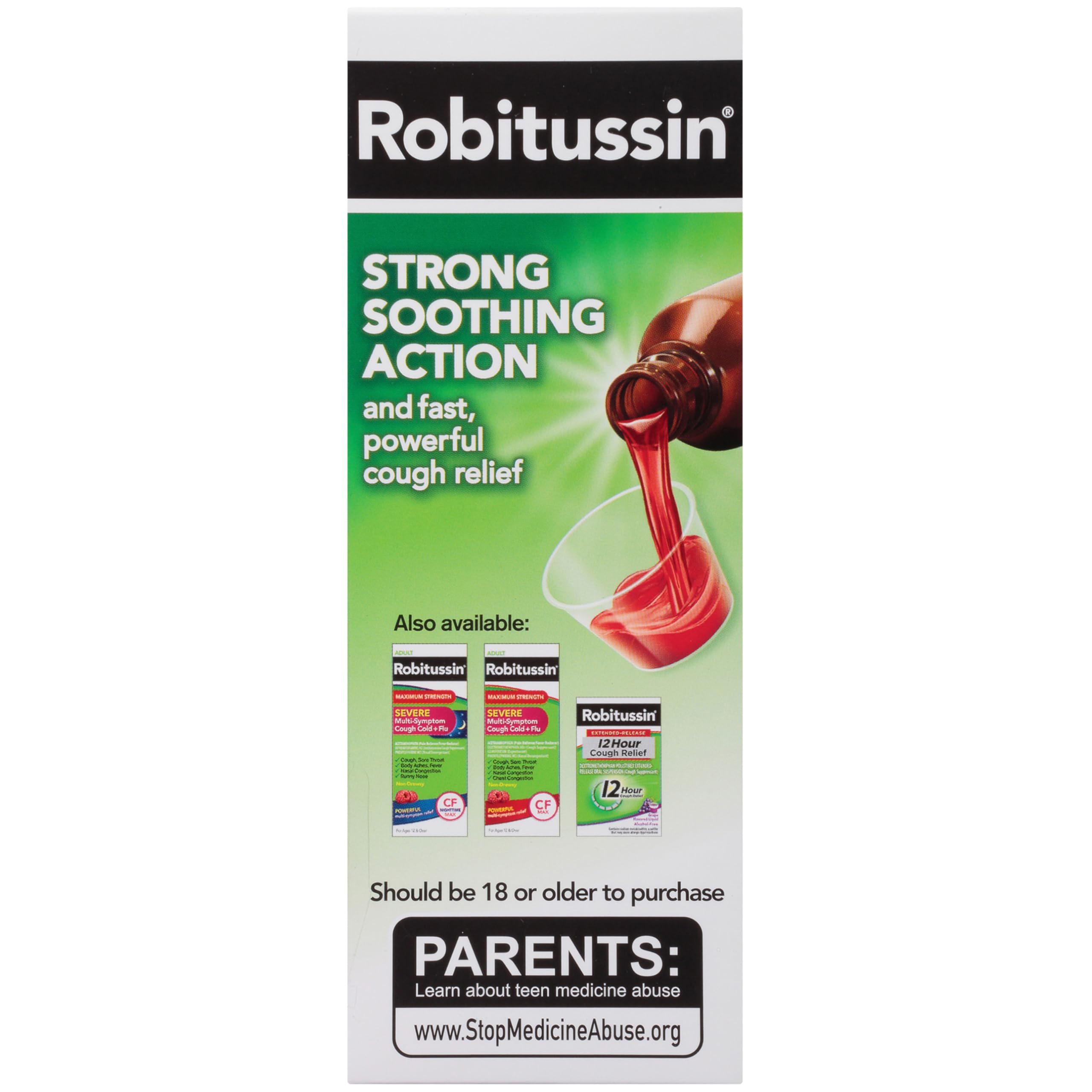 Robitussin DM maximum strength cough medicine for adults 12+