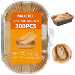 MAXTBEE loaf pan liners 9x5 inches disposable parchment