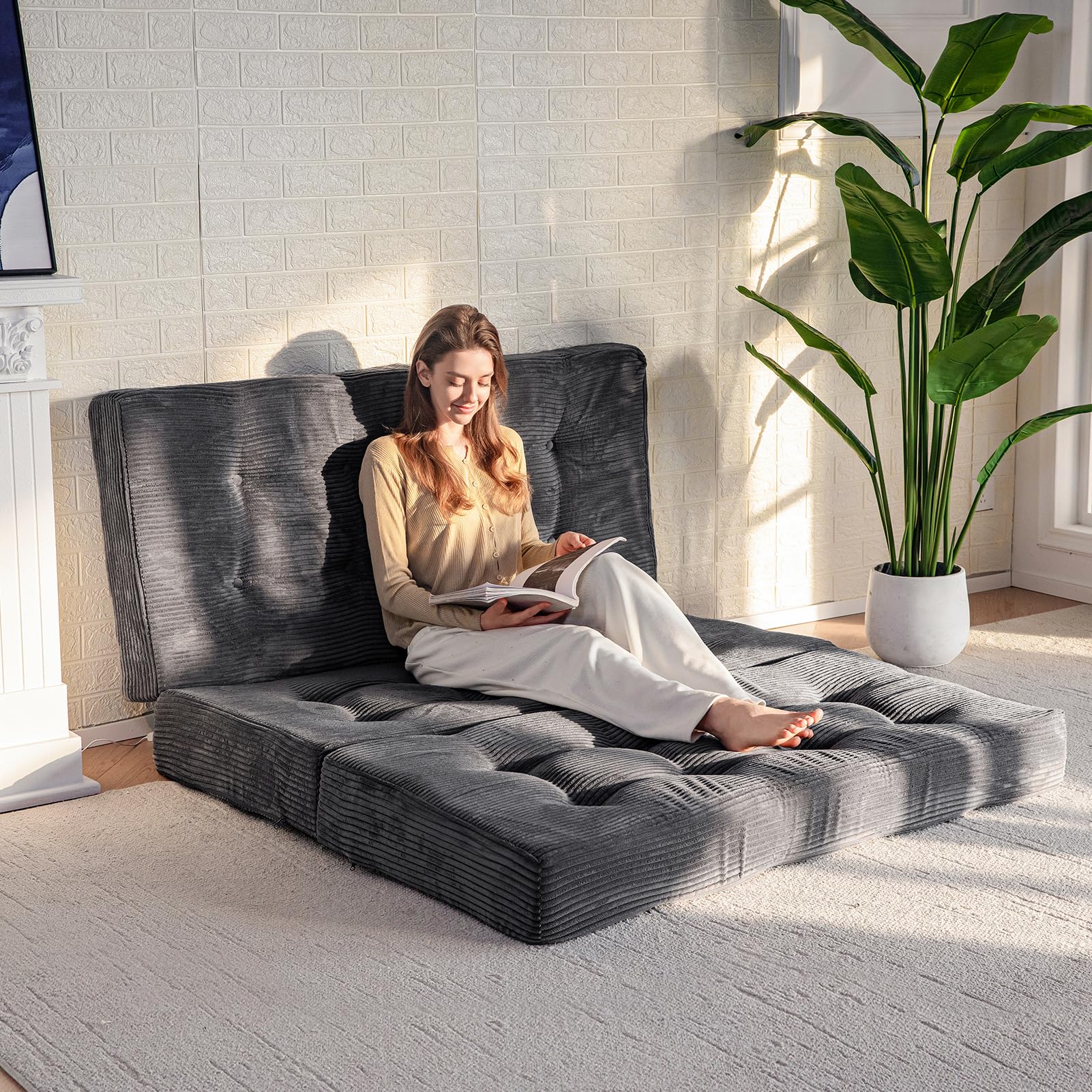 6 inch foam filling inside MAXYOYO Tri-Fold Mattress