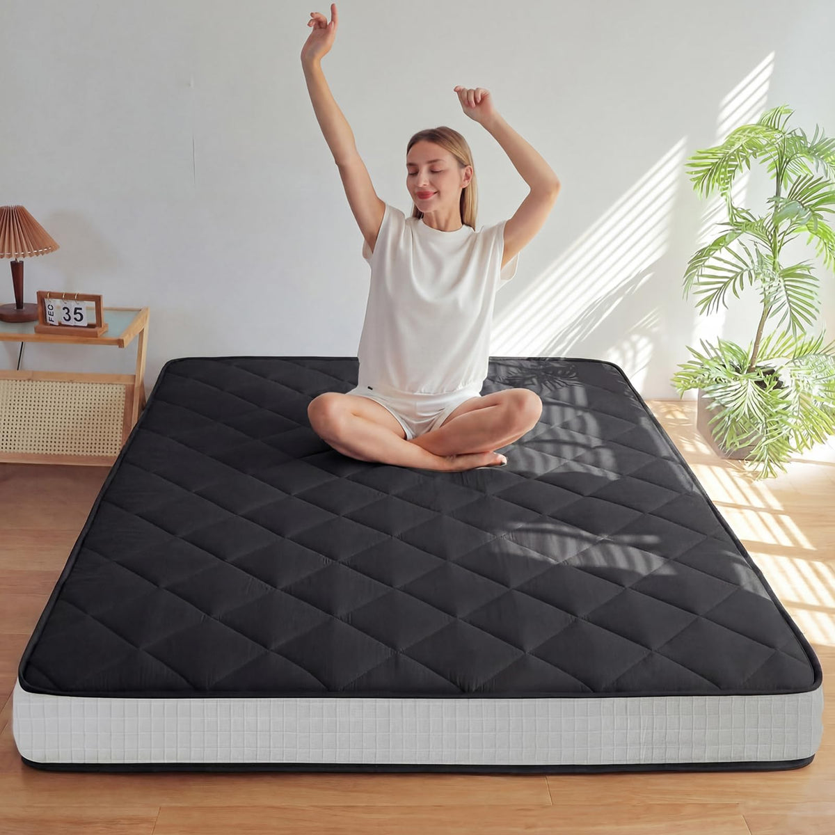 MAXYOYO 6inch extra thick japanese futon floor mattress queen size