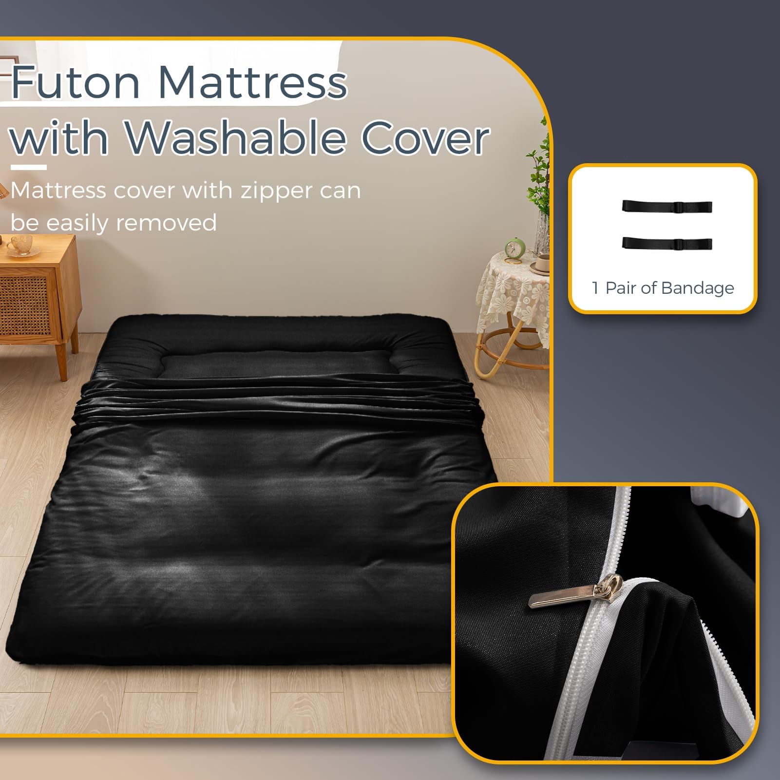 MAXYOYO multipurpose floor mattress for guest room