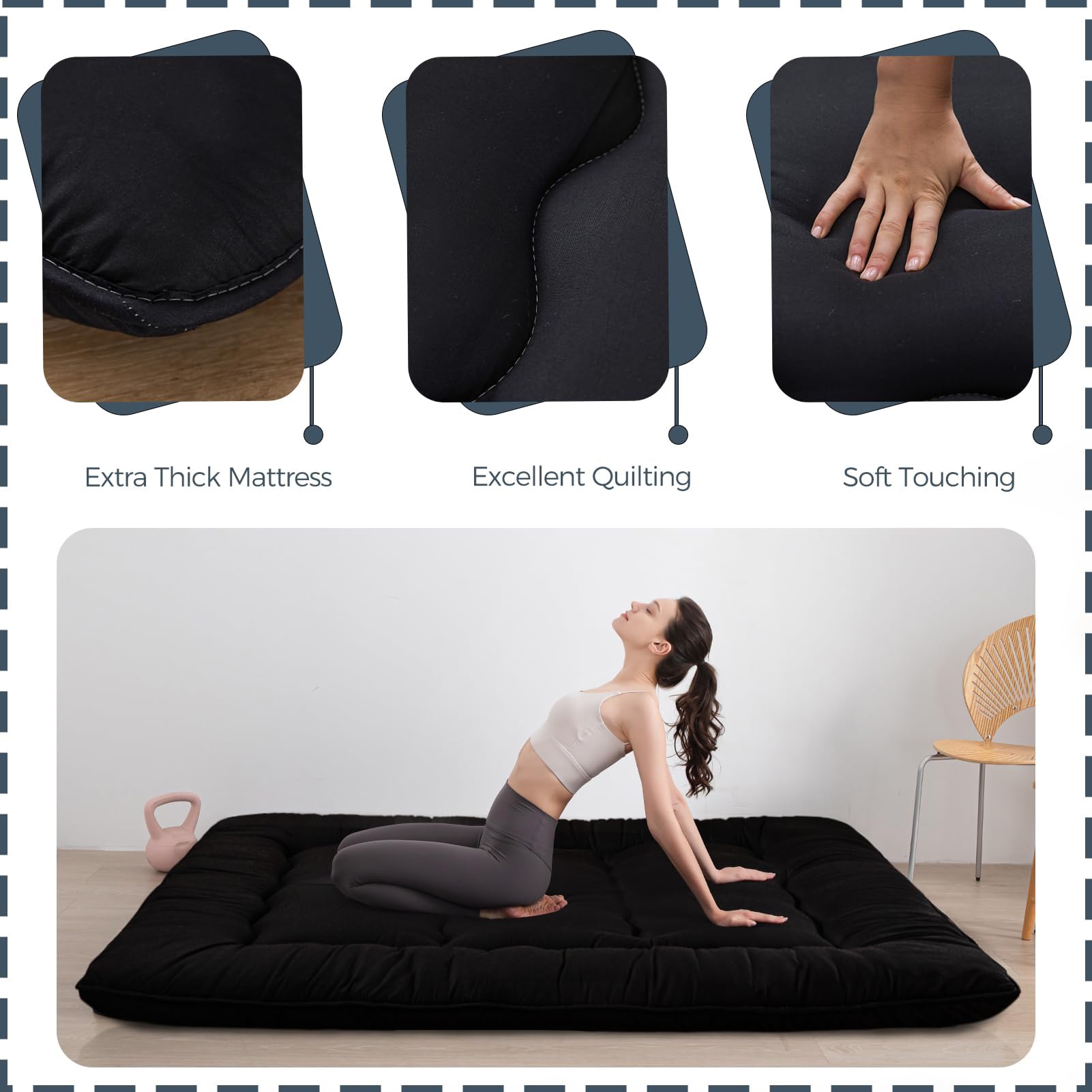 MAXYOYO thick base foam and skin friendly polyester cover