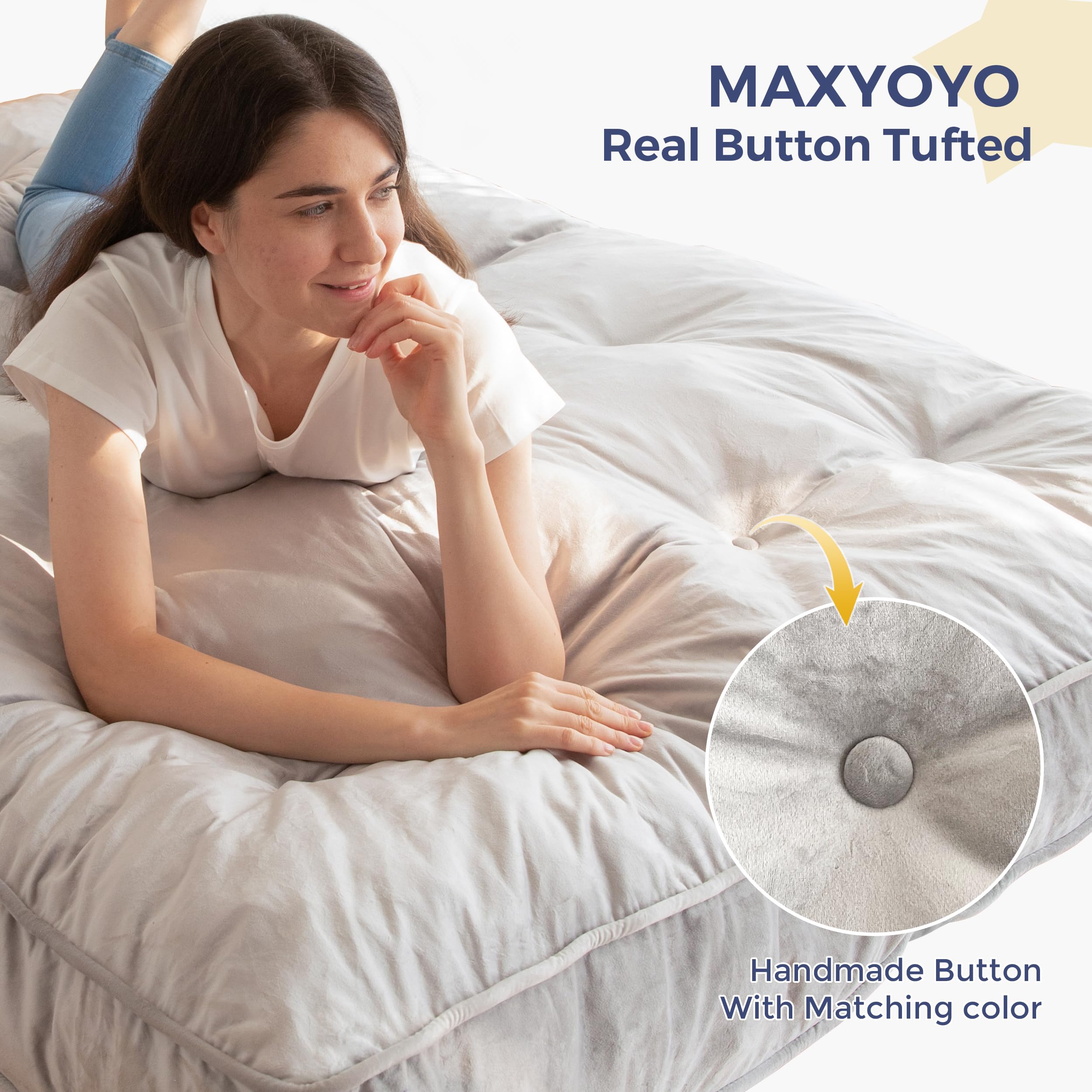 delivery notice open pat shake 2-3 days MAXYOYO futon mattress