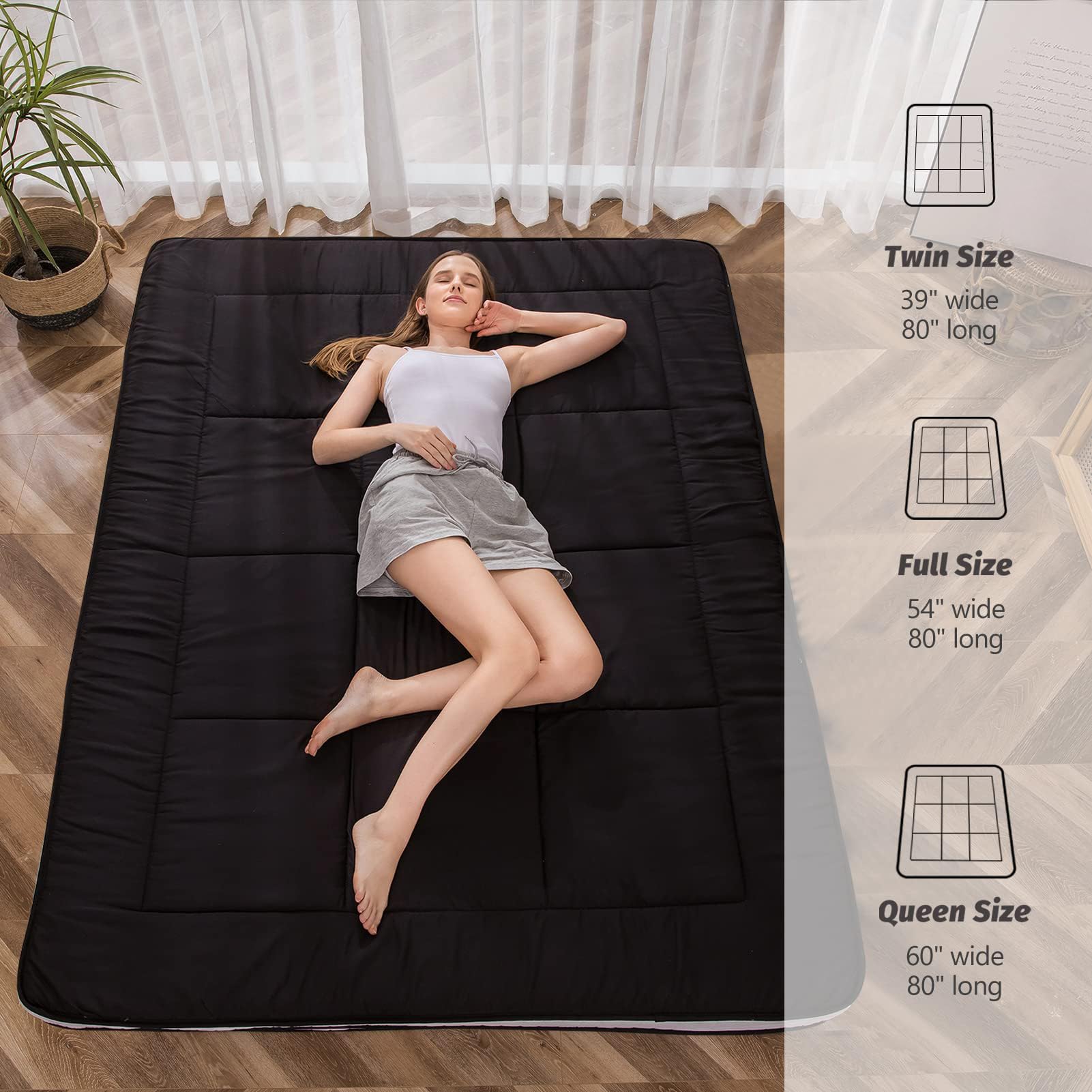 MAXYOYO Futon Mattress Japanese floor mat tatami style