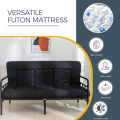 MAXYOYO Japanese floor mattress queen folding futon in living room