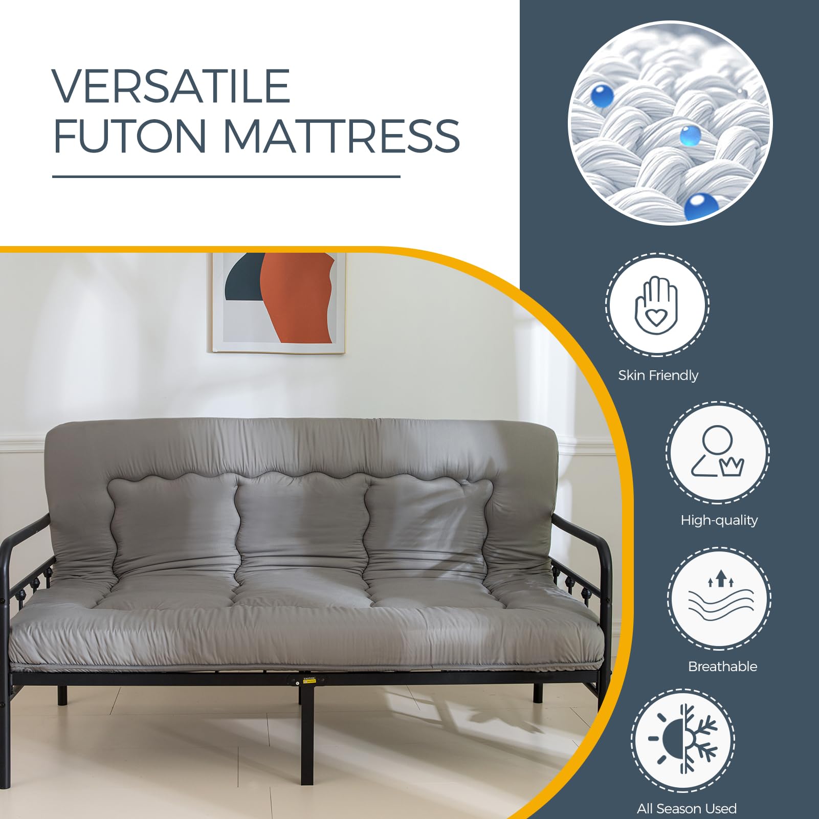 MAXYOYO dustproof cover and straps included with futon