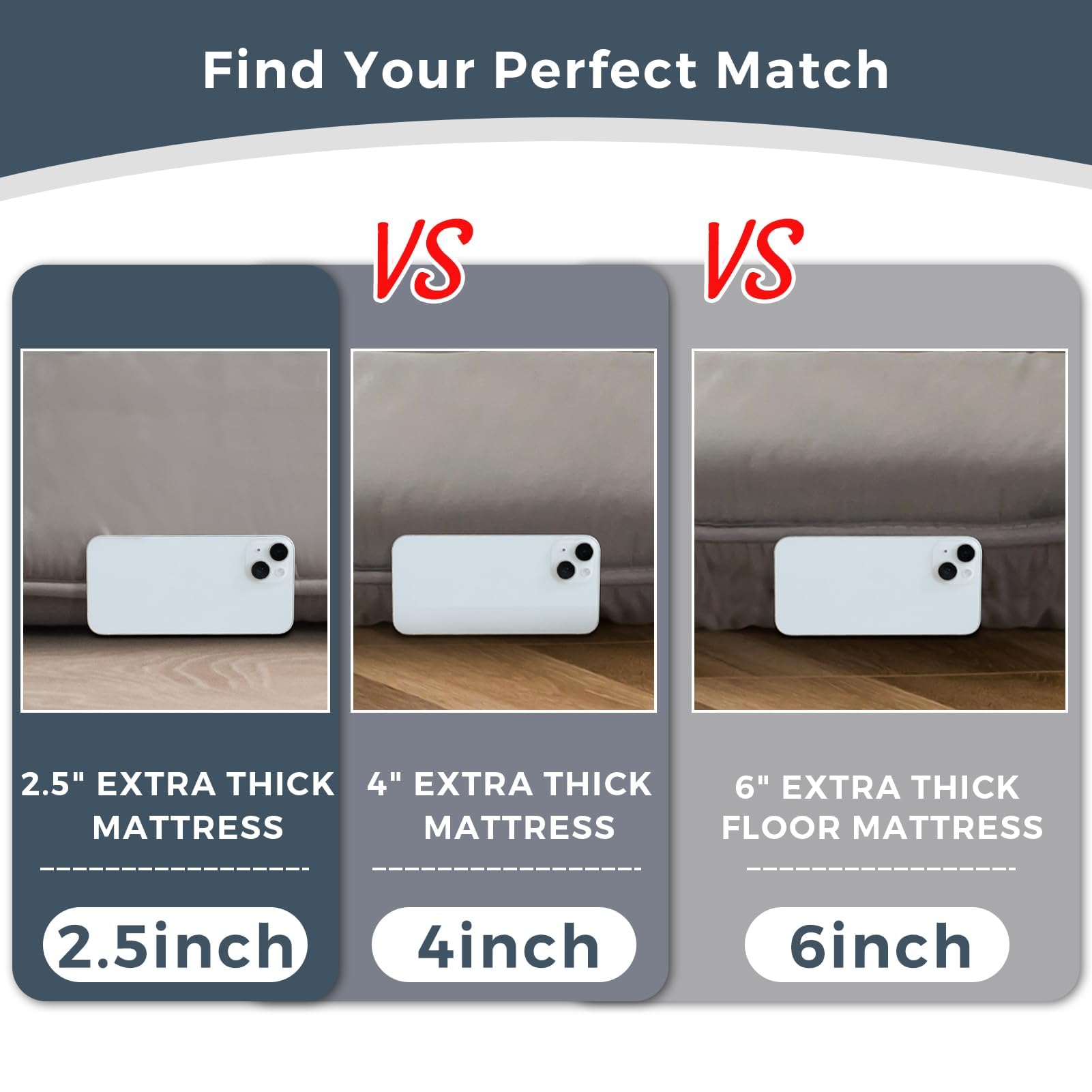 MAXYOYO Japanese floor mattress queen folding futon